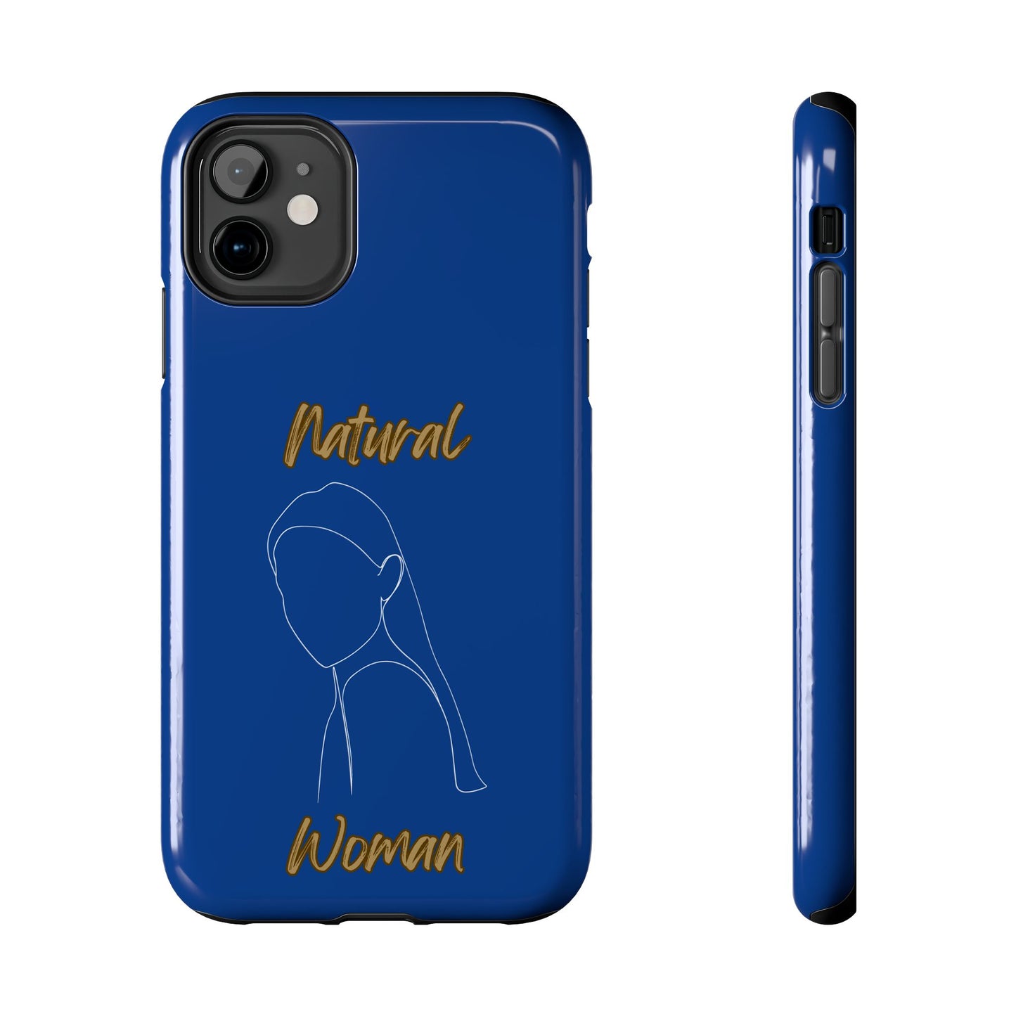 Natural Woman Tilted Look (WL) Tough Phone Cases DARK BLUE
