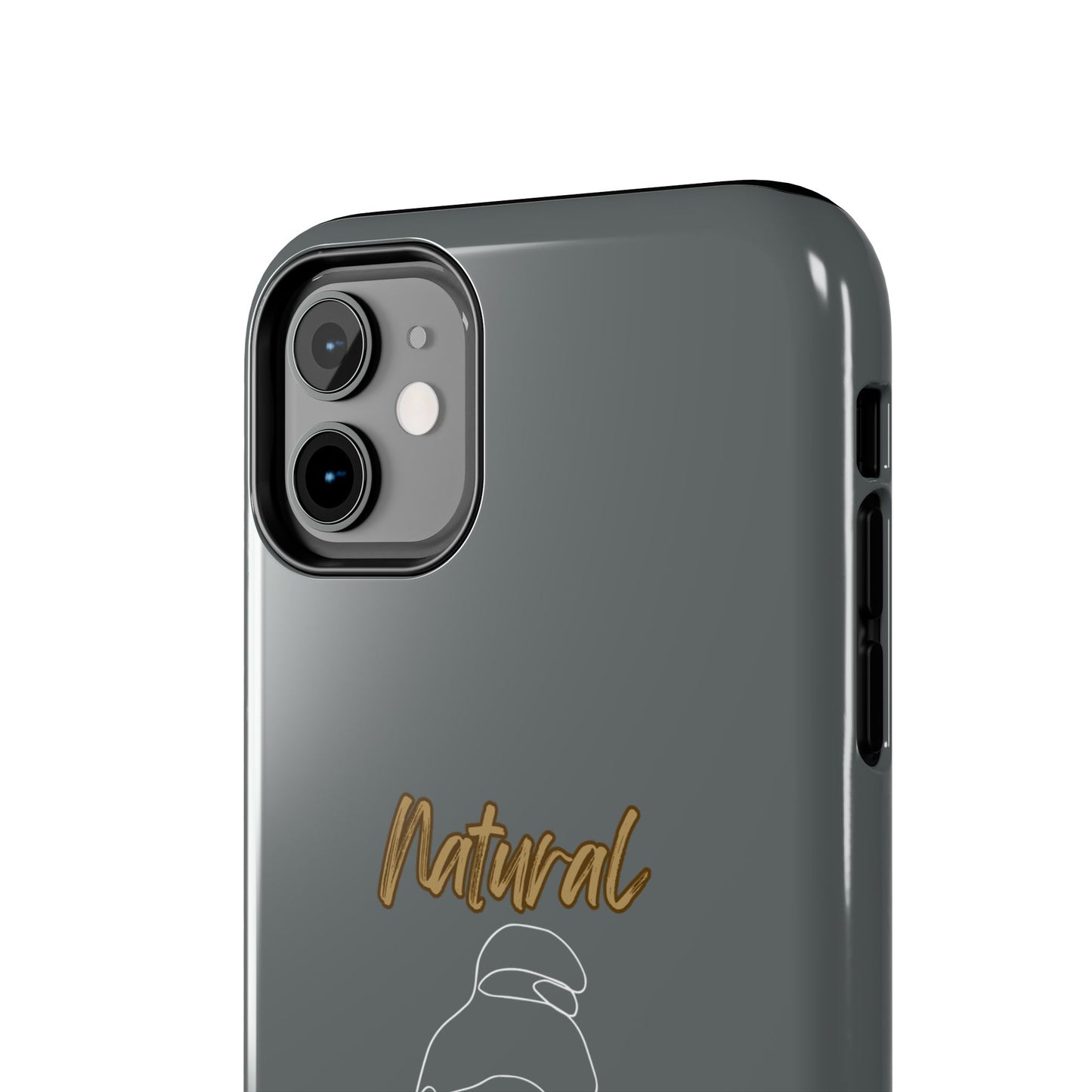 Natural Woman Sassy Bun (WL) Tough Phone Cases DARK GREY