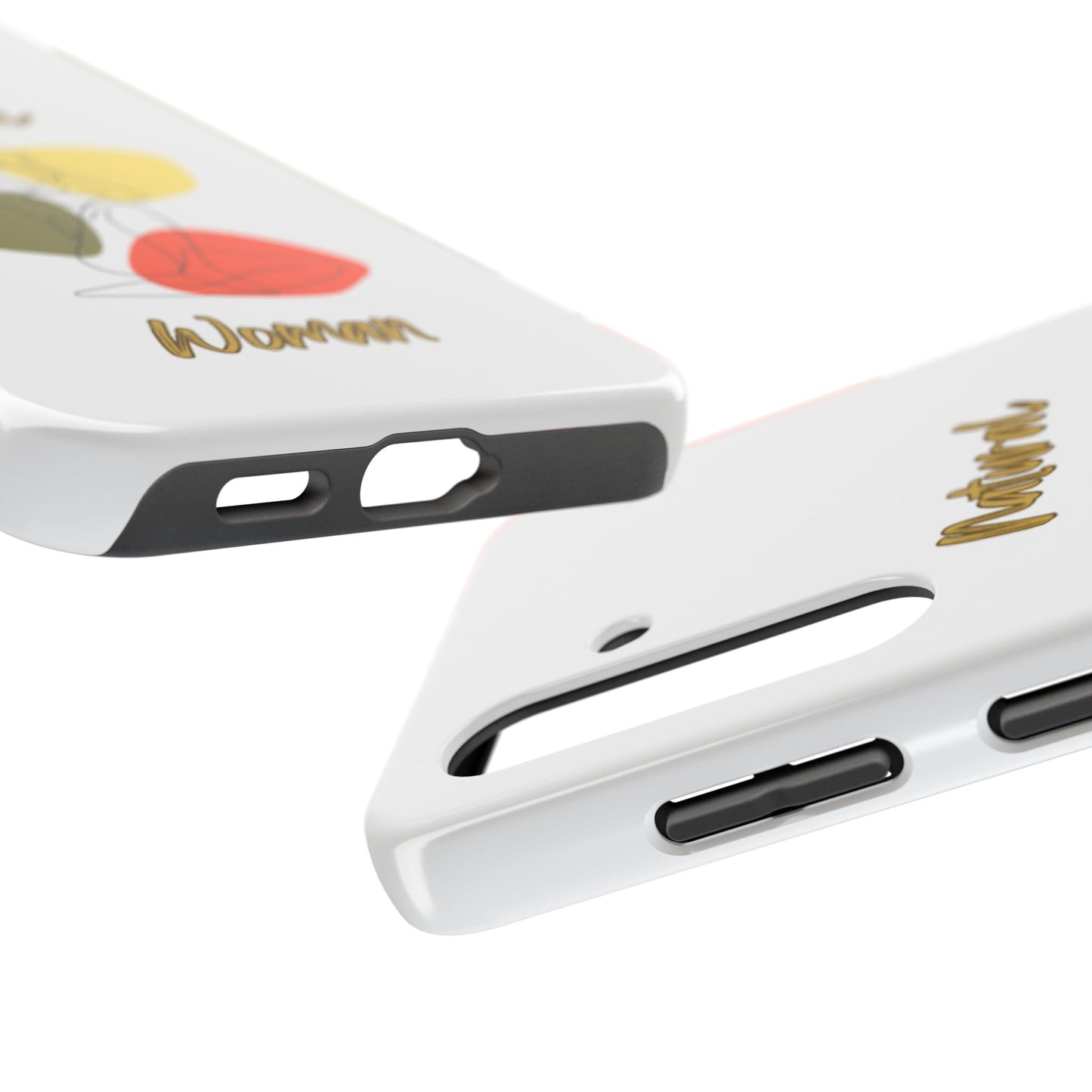 Natural Woman Colorful Pose (BL)Tough Phone Cases WHITE