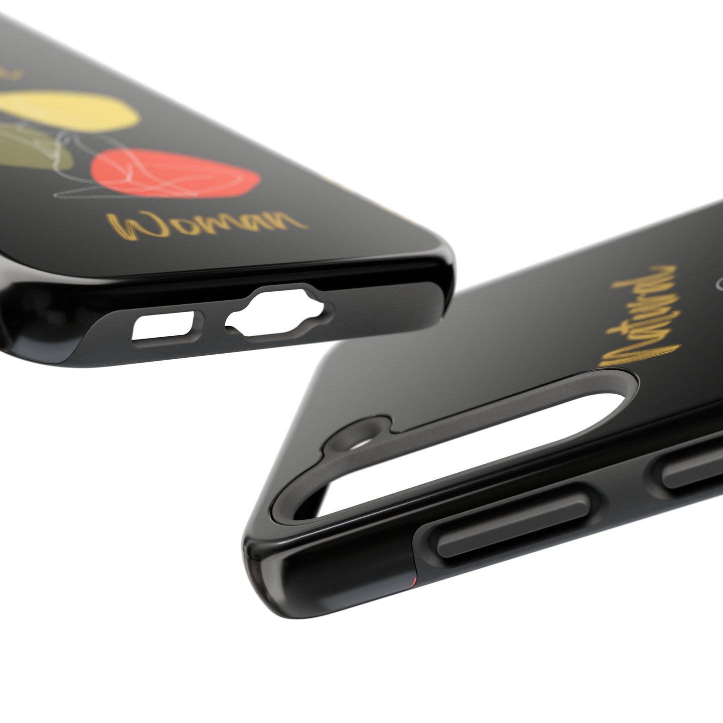 Natural Woman Colorful Pose (WL)Tough Phone Cases BLACK