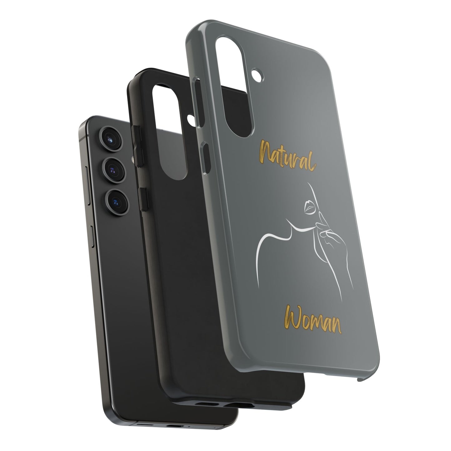 Natural Woman Chin Up (WL)Tough Phone Cases DARK GREY