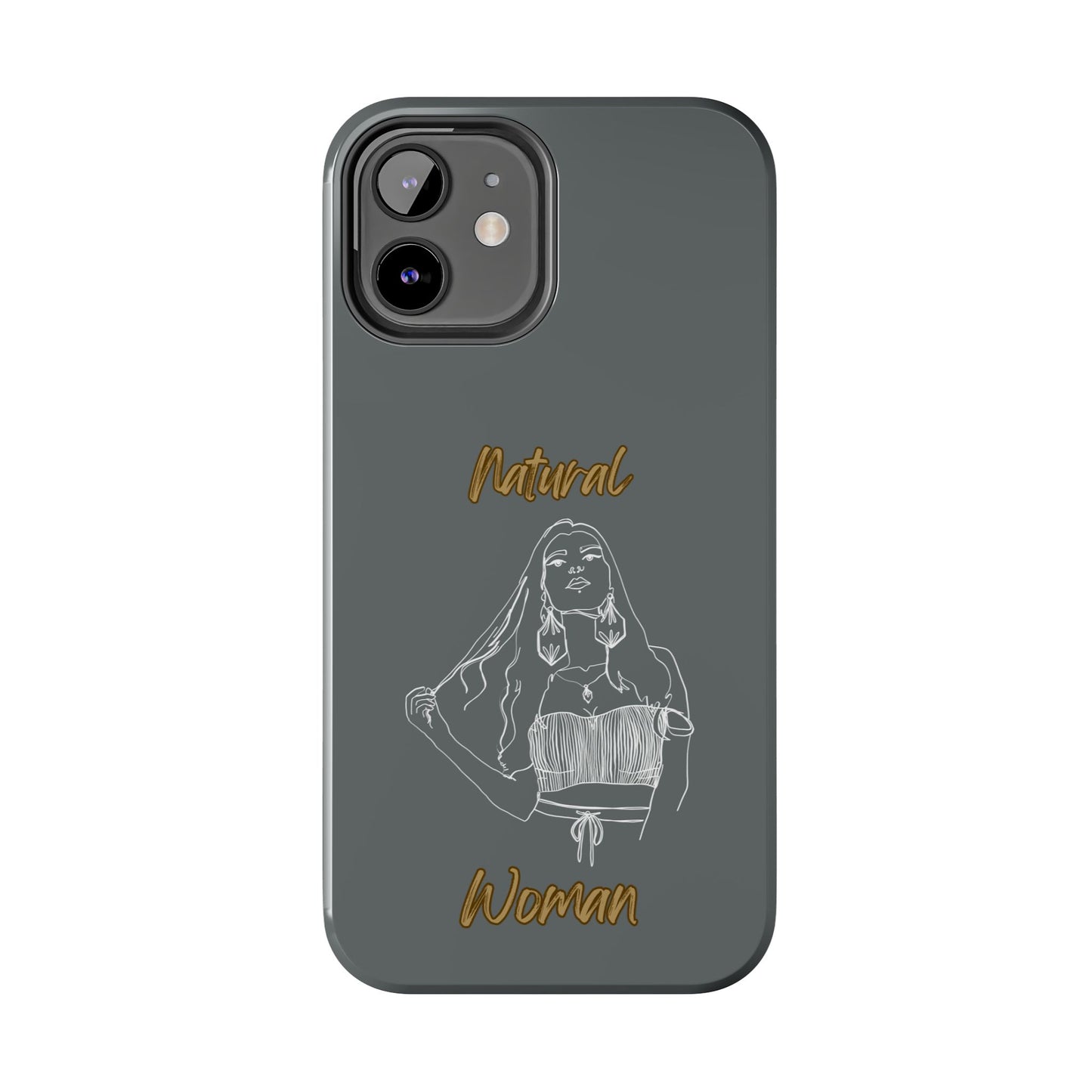 Natural Woman Thinking (WL)Tough Phone Cases DARK GREY