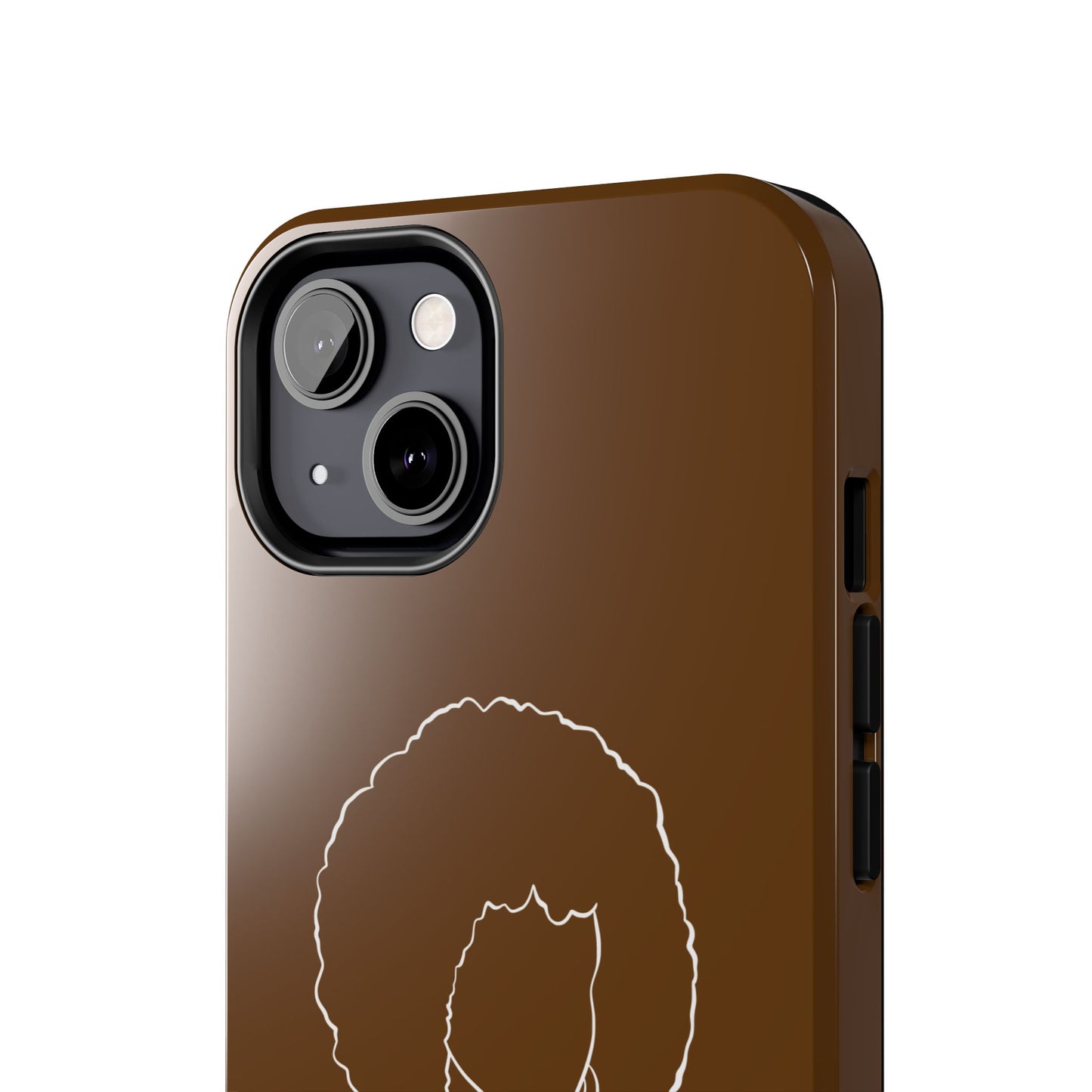 Natural Woman Afro (WL)Tough Phone Cases BROWN