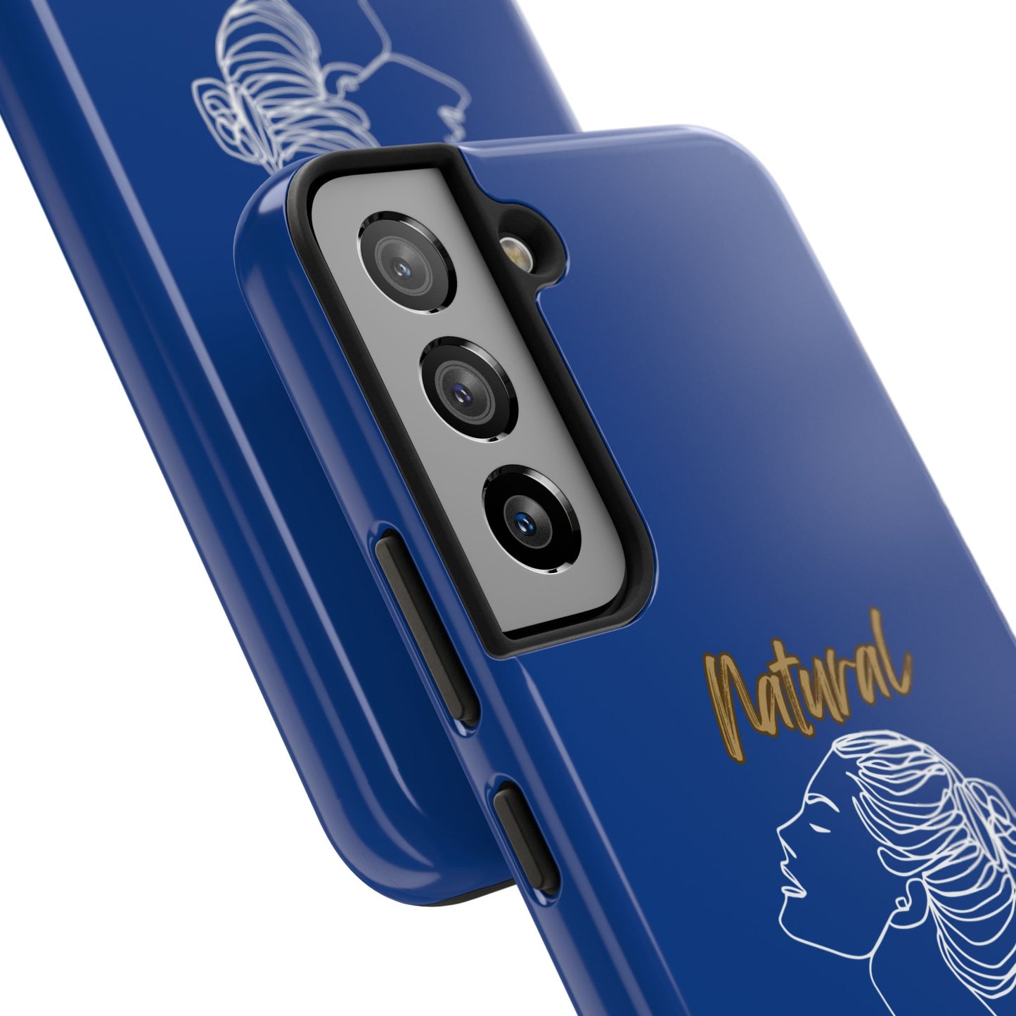 Natural Woman Wet Bun (WL) Tough Phone Cases DARK BLUE
