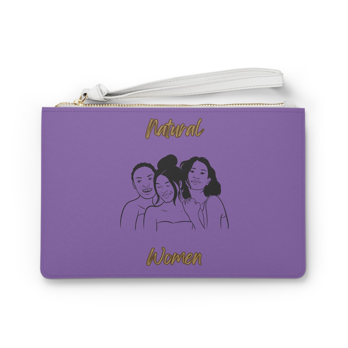 Natural Women Laughing Friends (BL) Clutch Bag LIGHT PURPLE