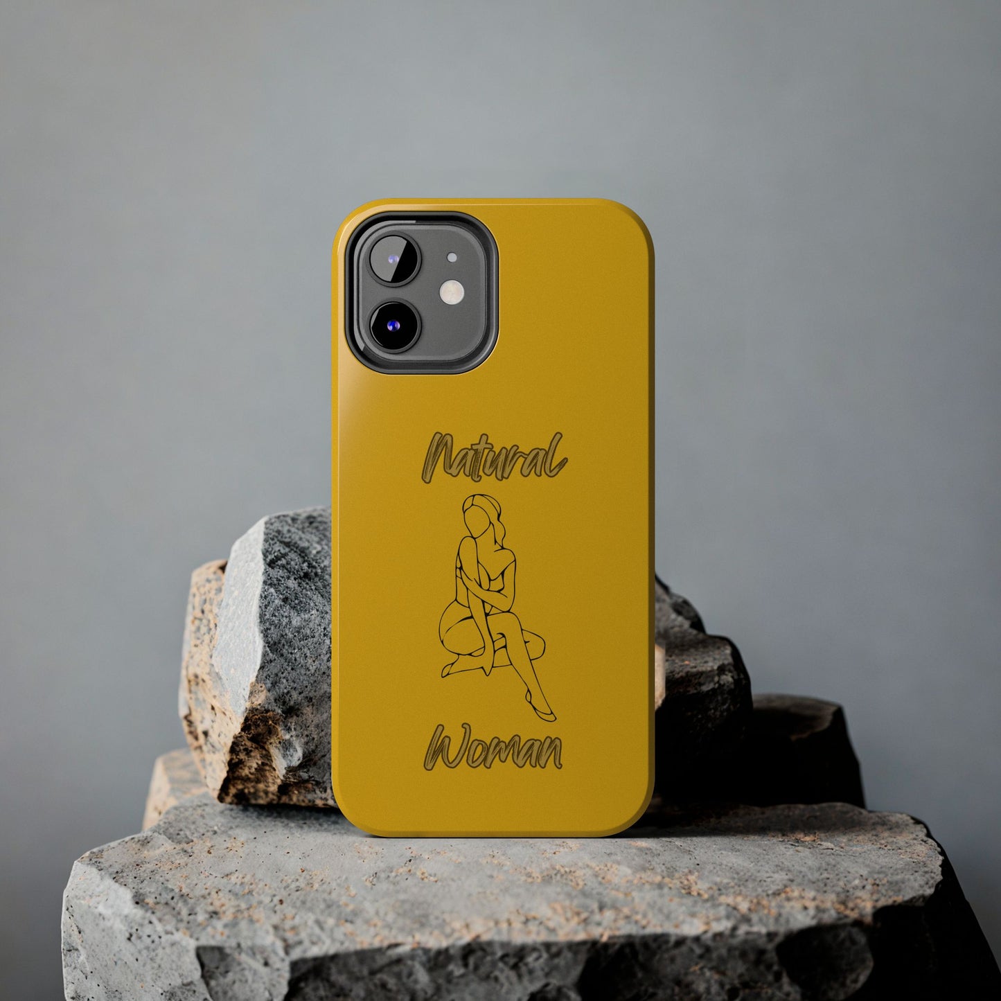 Natural Woman Shoulder Action (BL)Tough Phone Cases YELLOW