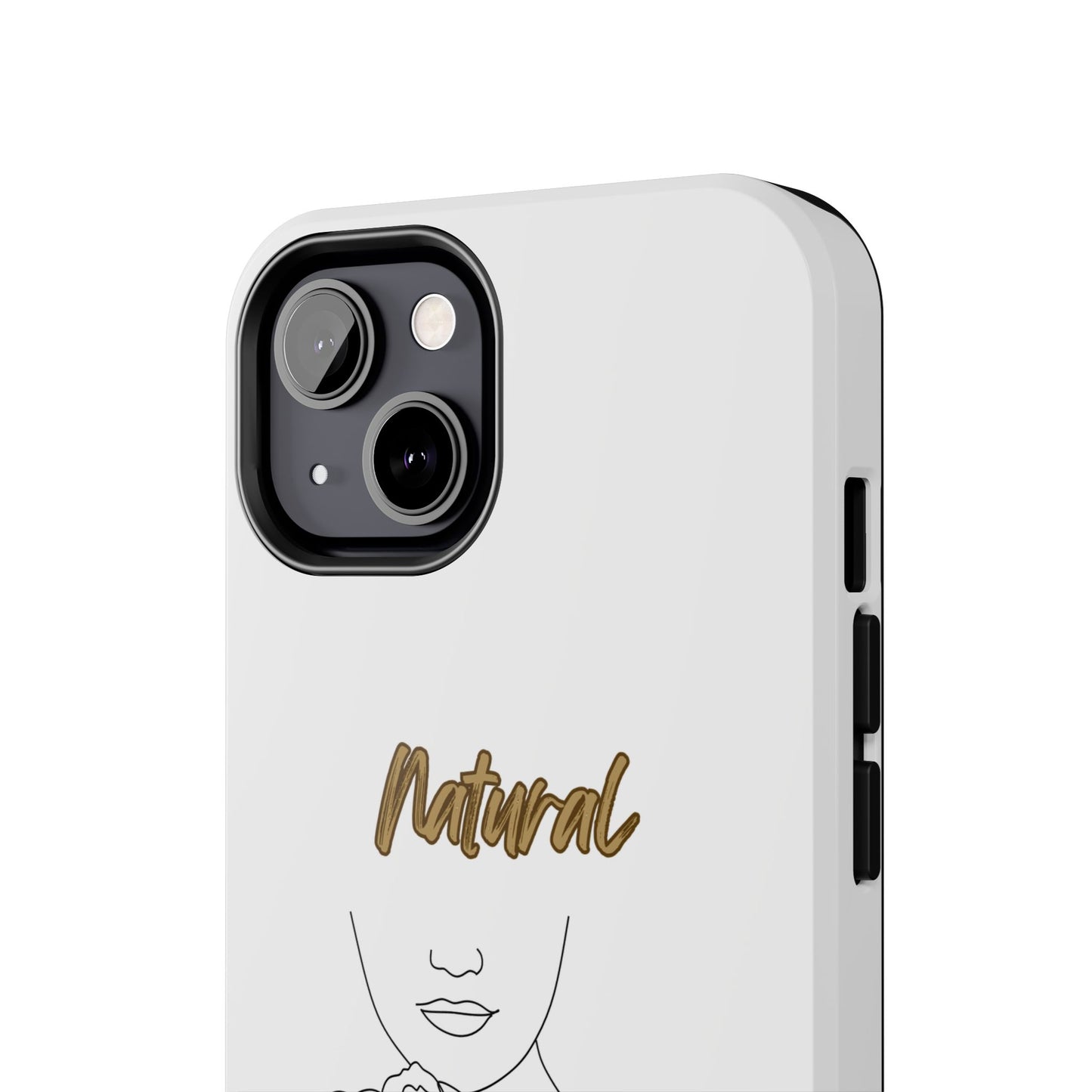 Natural Woman Kissed Flower (BL)Tough Phone Cases WHITE