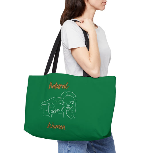 Natural Women Sisters (WL) Weekender Tote Bag DARK GREEN