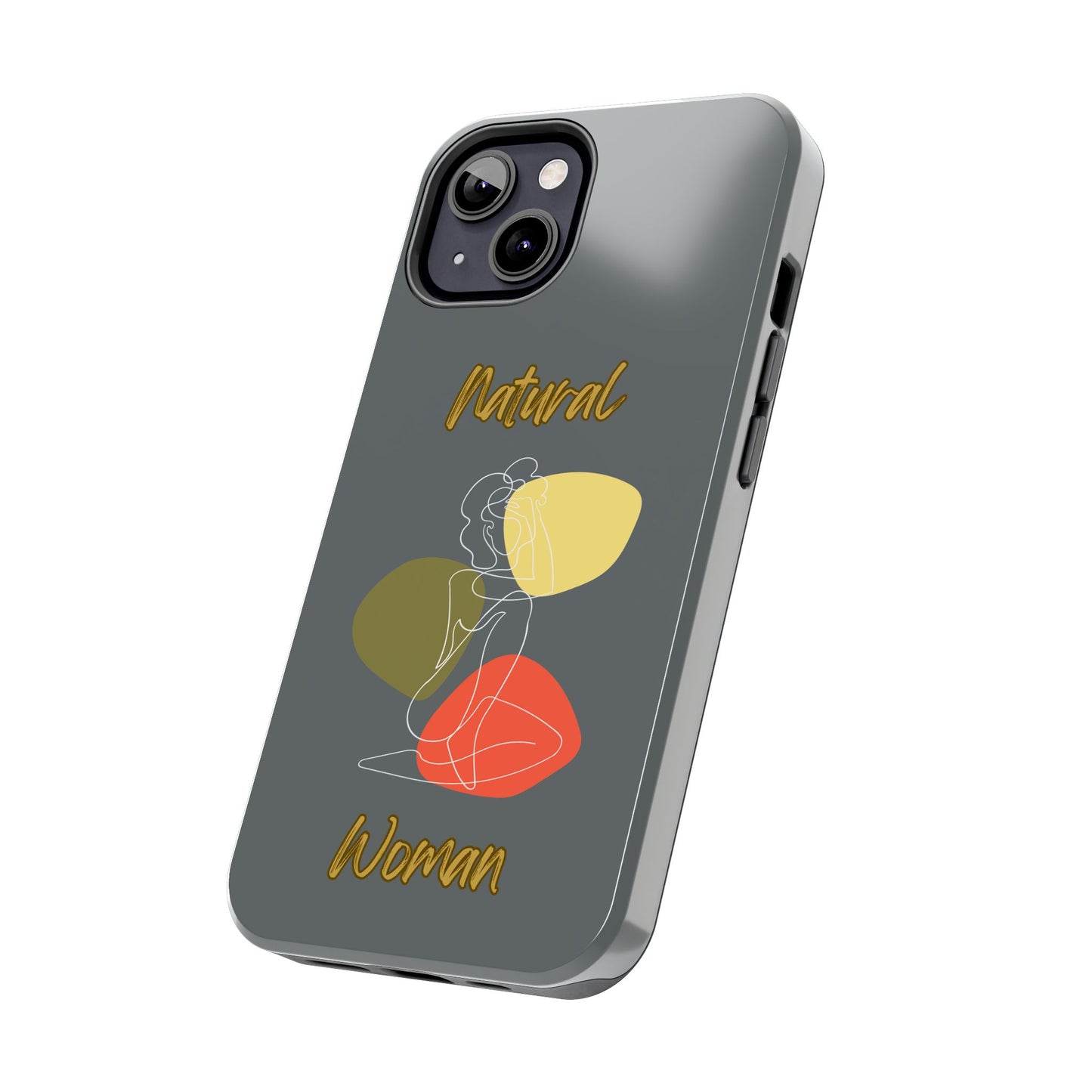 Natural Woman Colorful Pose (WL)Tough Phone Cases DARK GREY