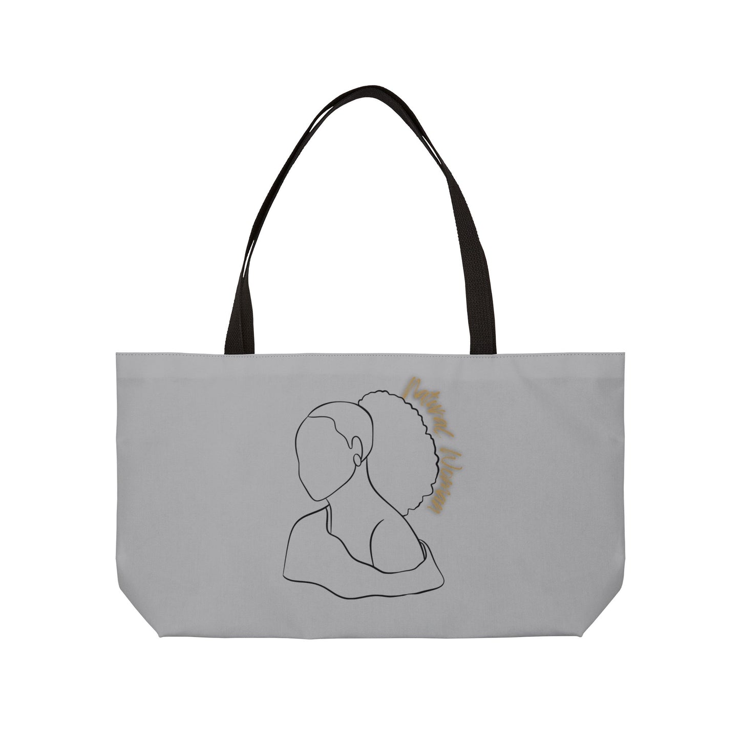 Natural Woman Behind Head (BL) Weekender Tote Bag LIGHT GREY