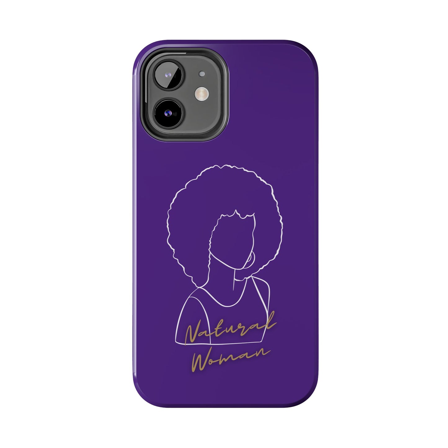 Natural Woman Afro (WL)Tough Phone Cases PURPLE