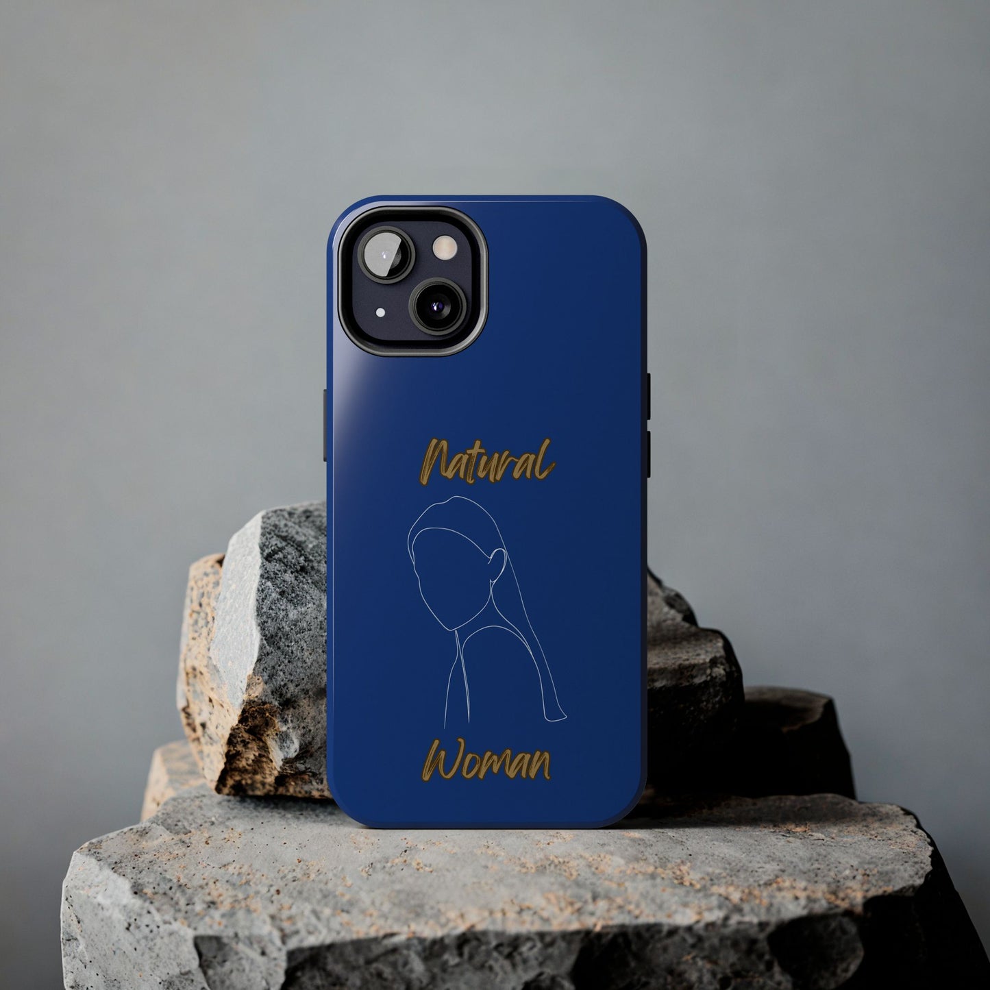 Natural Woman Tilted Look (WL) Tough Phone Cases DARK BLUE