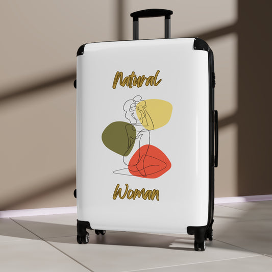 Natural Woman Colorful Pose (BL) Suitcase WHITE