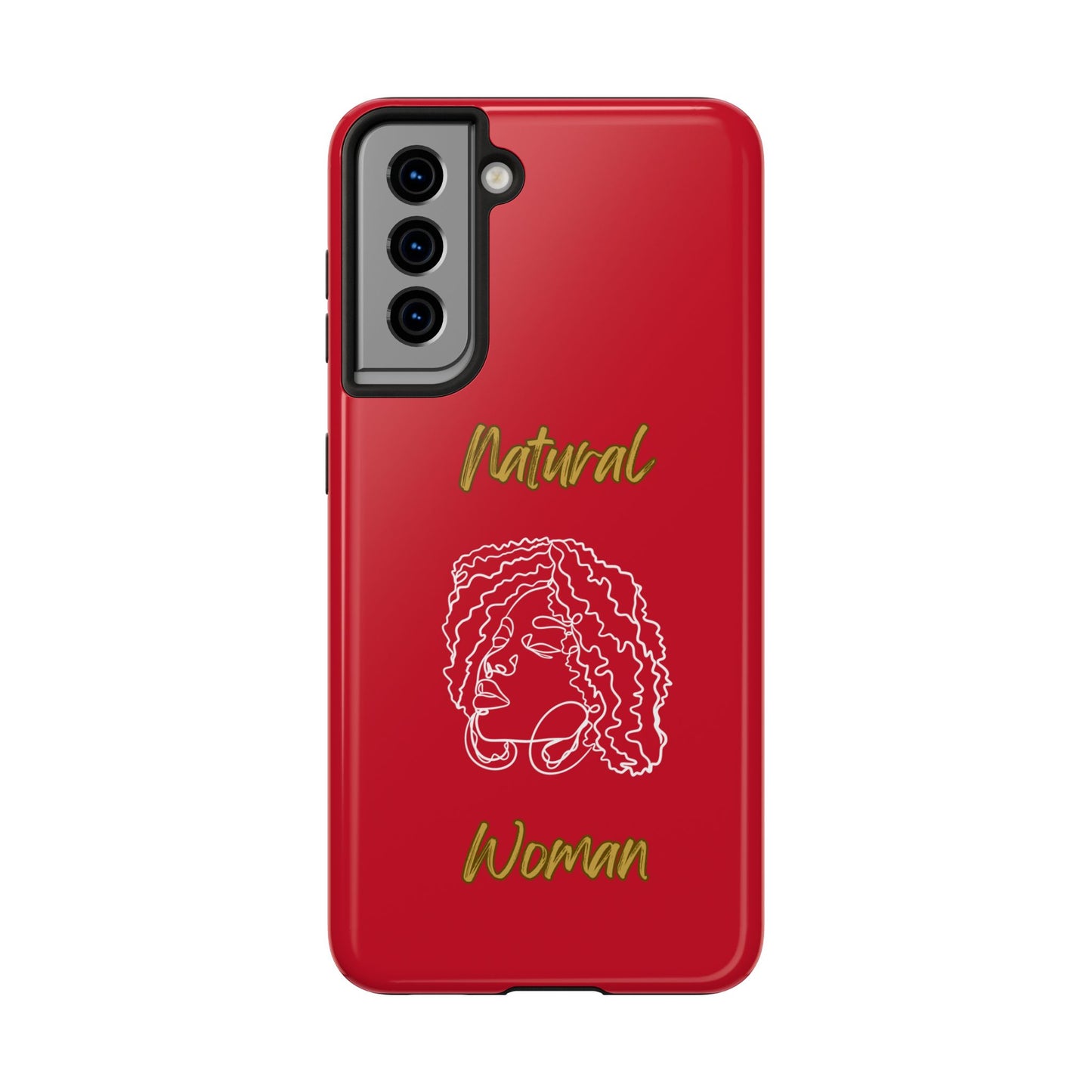 Natural Woman Naturally Me (WL)Tough Phone Cases DARK RED