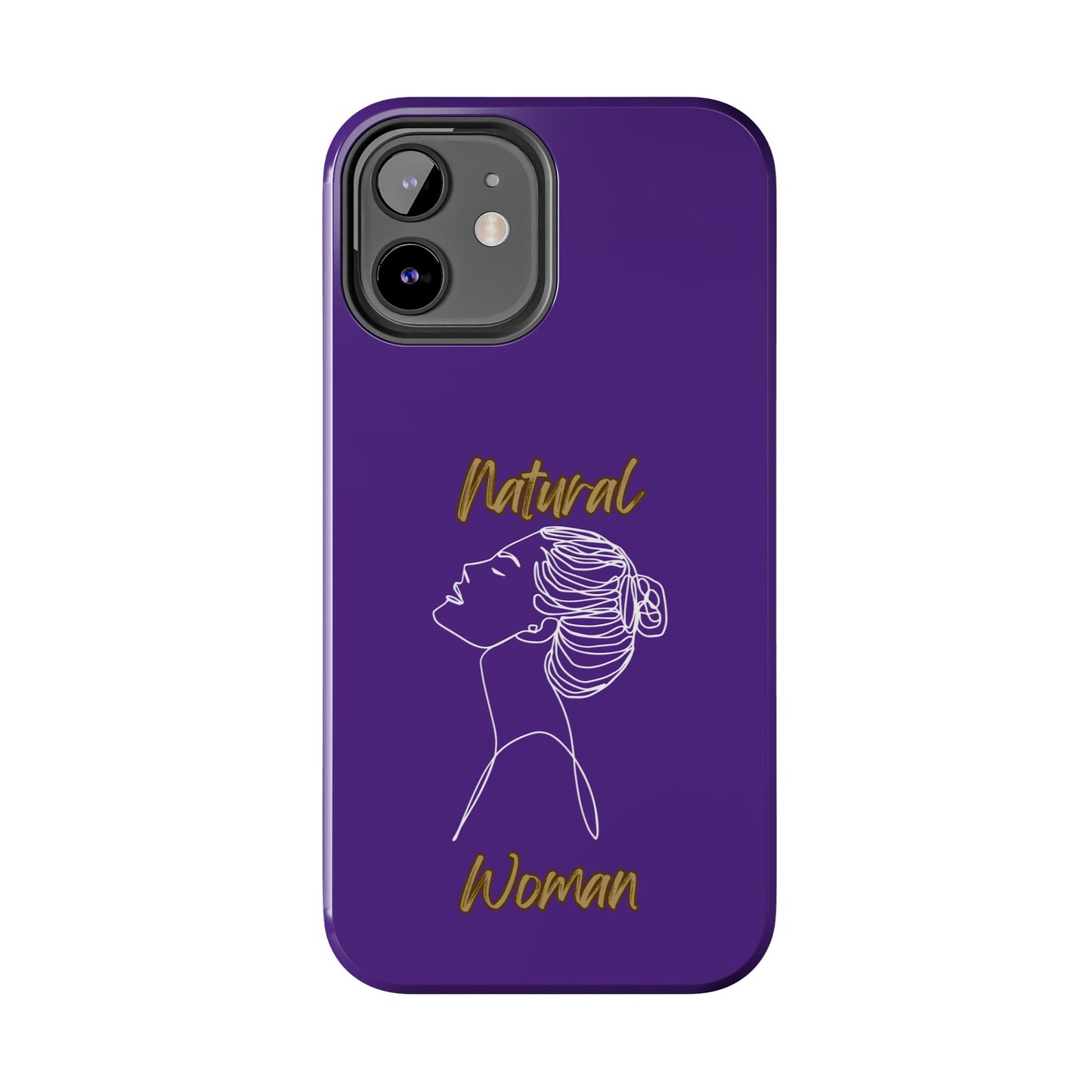 Natural Woman Wet Bun (WL) Tough Phone Cases PURPLE