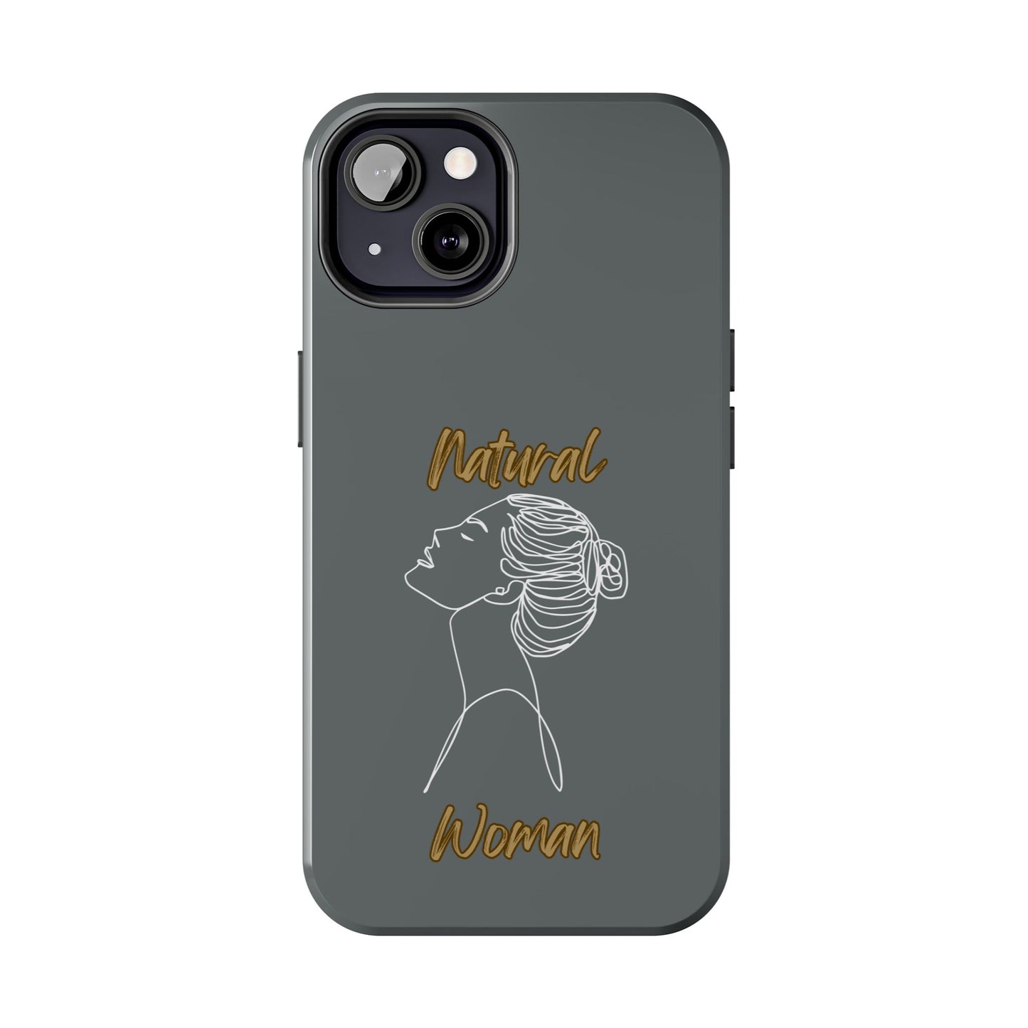 Natural Woman Wet Bun (WL) Tough Phone Cases DARK GREY