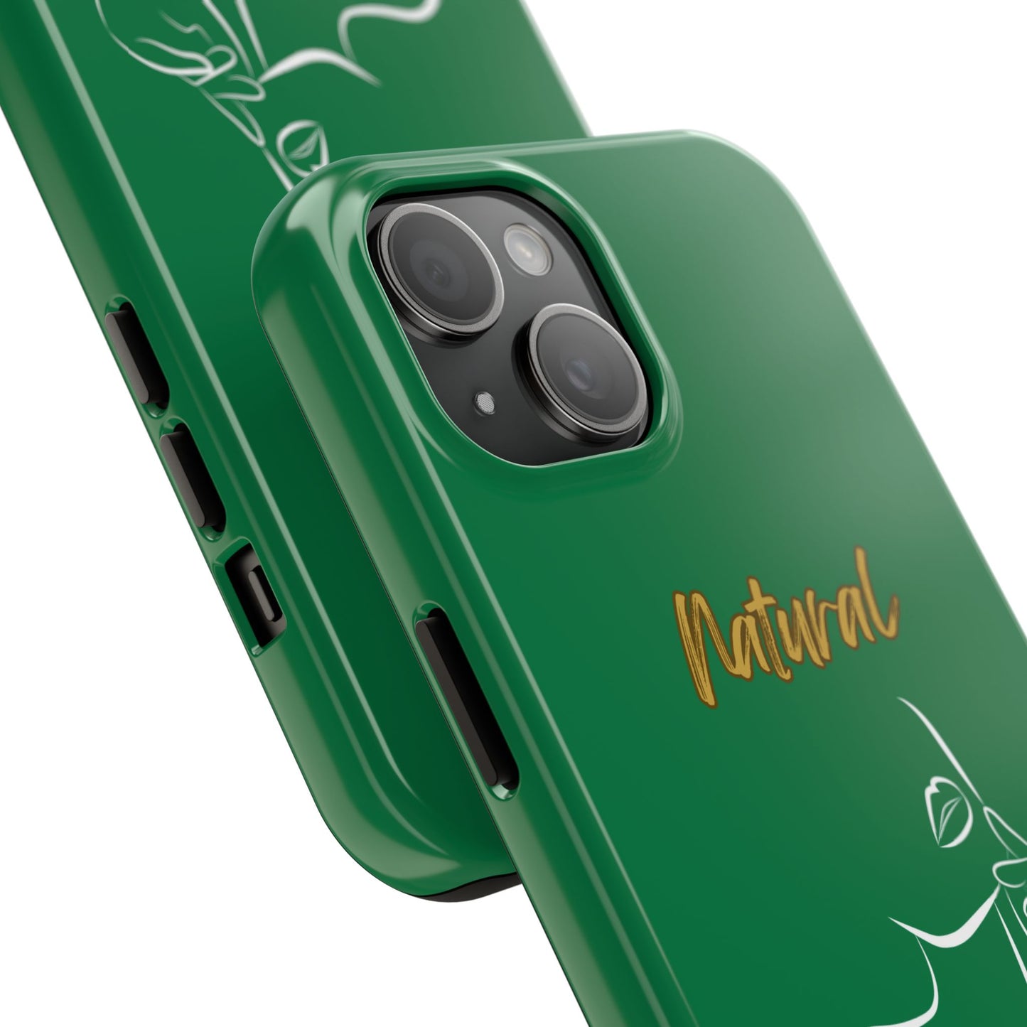 Natural Woman Chin Up (WL)Tough Phone Cases DARK GREEN