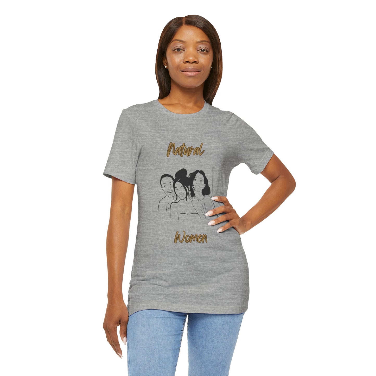 Natural Woman Laughing Friends (BL) Short Sleeve T-Shirt
