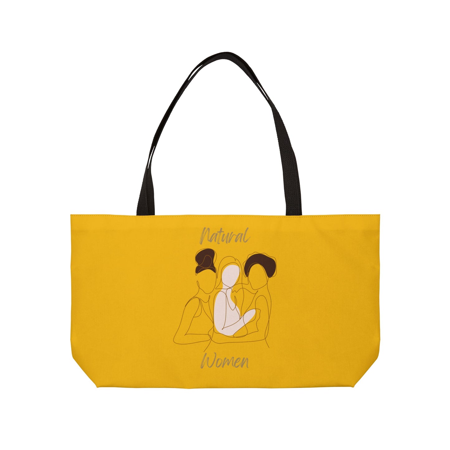 Natural Women Friends (BL) Weekender Tote Bag YELLOW