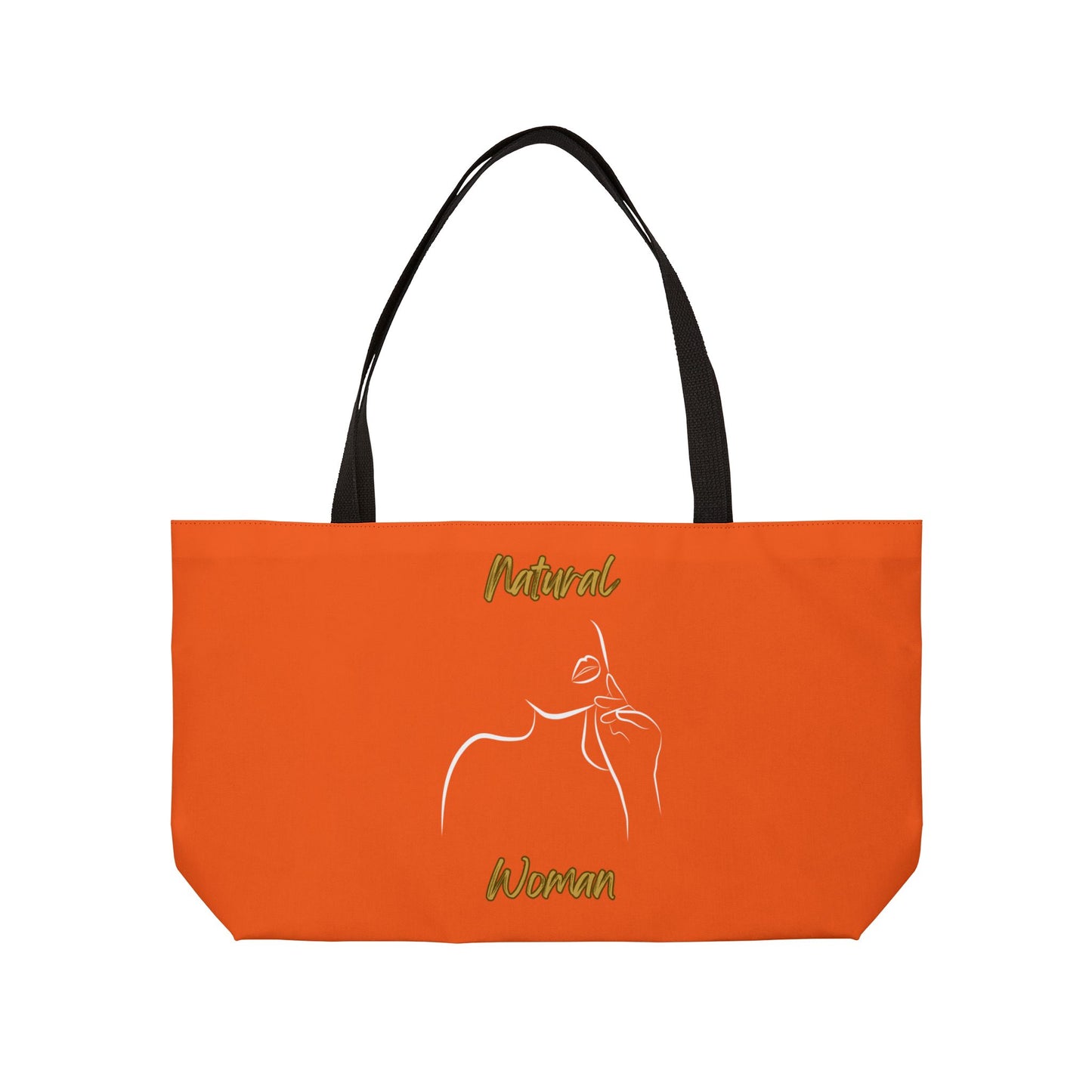 Natural Woman Chin Up (WL) Weekender Tote Bag ORANGE