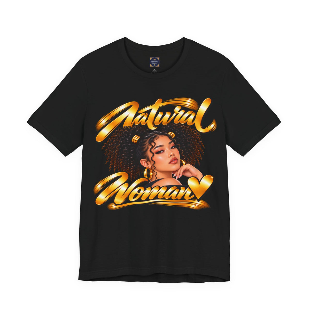 Natural Woman Twin Puffs Graphic Tee – Asian Edition | Strong Family