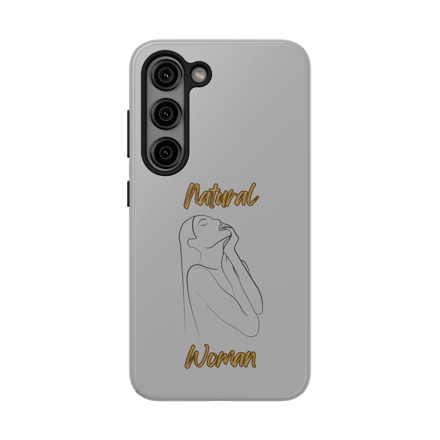 Natural Woman Thank You (BL) Tough Phone Cases LIGHT GREY