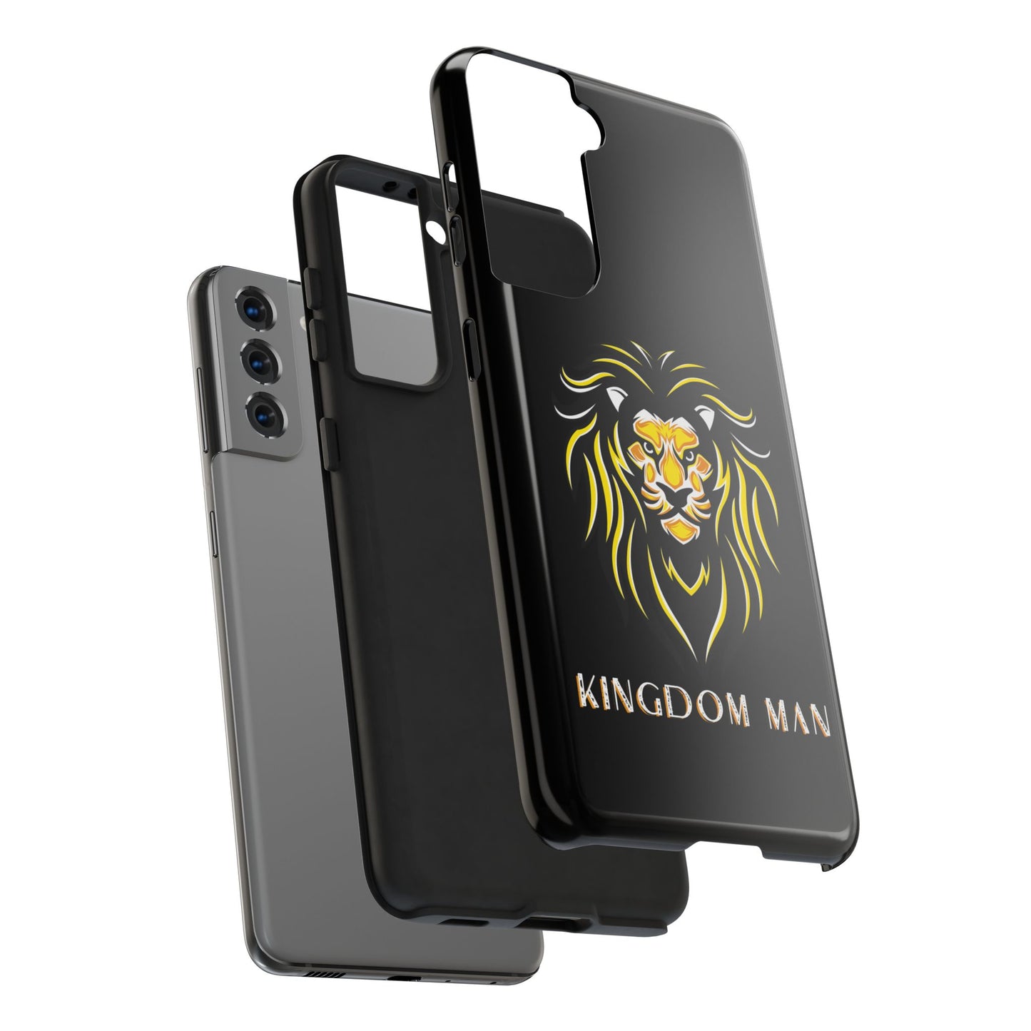 Kingdom Man (White-Gold Label) Tough Phone Case BLACK