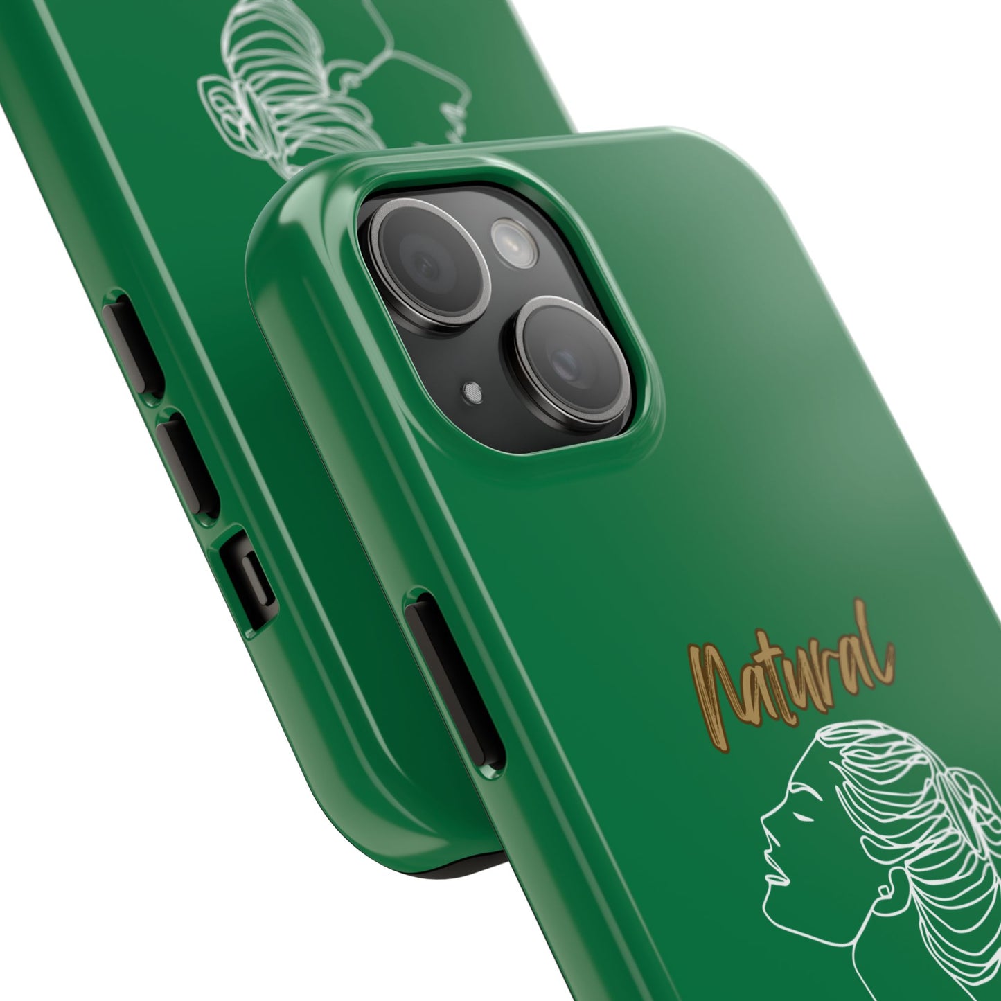 Natural Woman Wet Bun (WL) Tough Phone Cases DARK GREEN