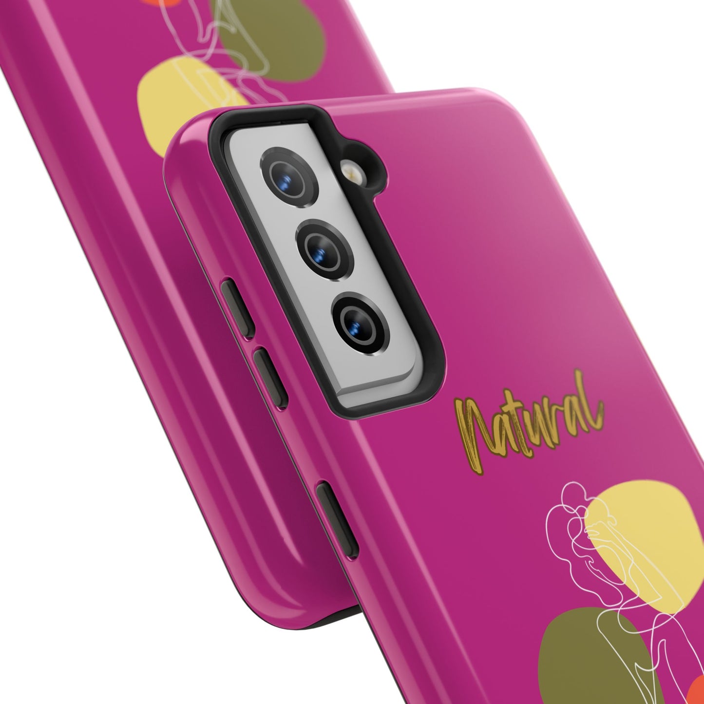 Natural Woman Colorful Pose (WL)Tough Phone Cases PINK
