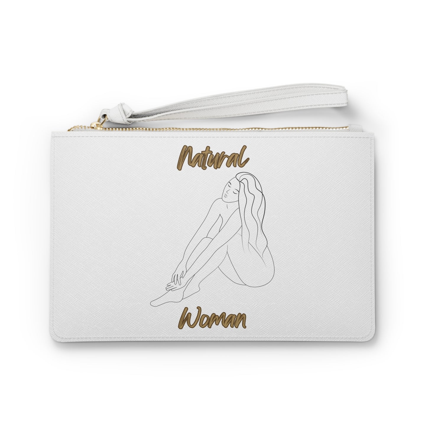 Natural Woman Beauty (BL) Clutch Bag WHITE