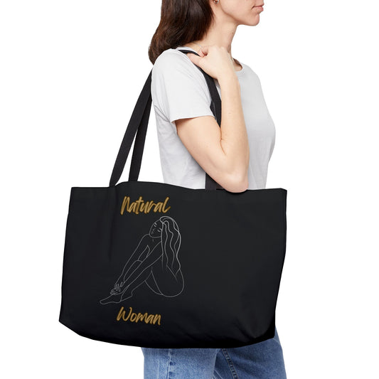 Natural Woman Beauty (WL) Weekender Tote Bag BLACK