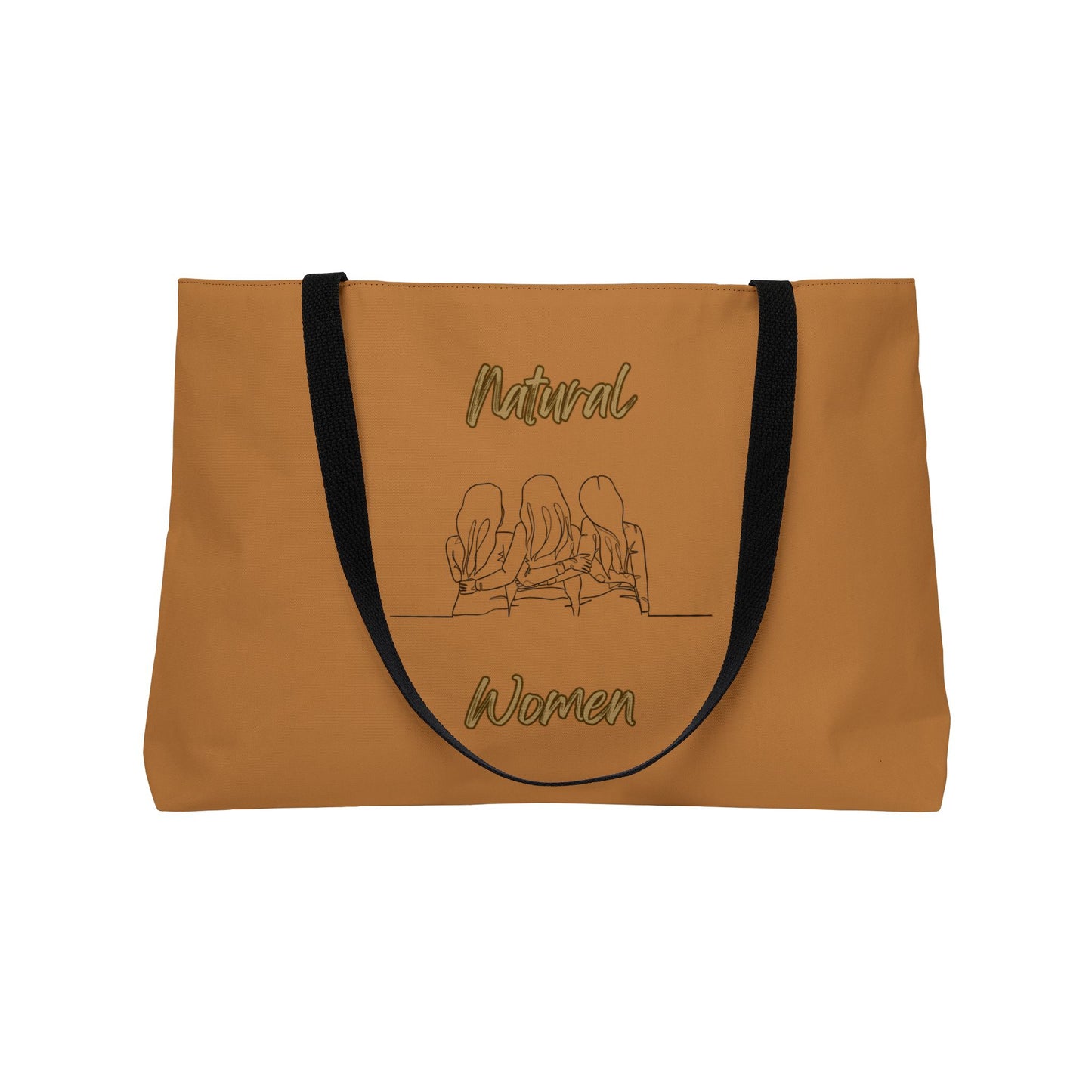 Natural Woman Loving Friends (BL) Weekender Tote Bag LIGHT BRWON