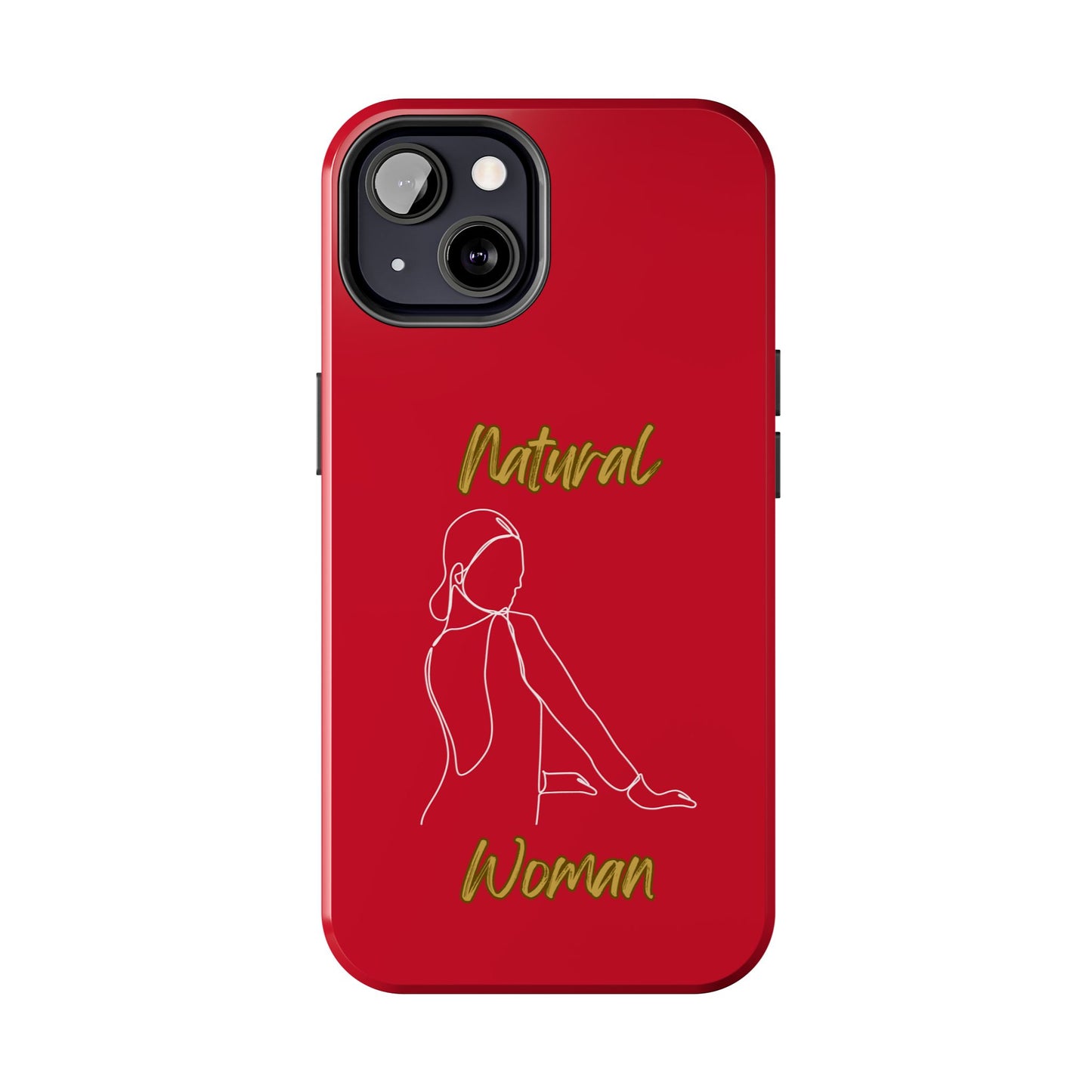 Natural Woman Hands Free (WL)Tough Phone Cases DARK RED
