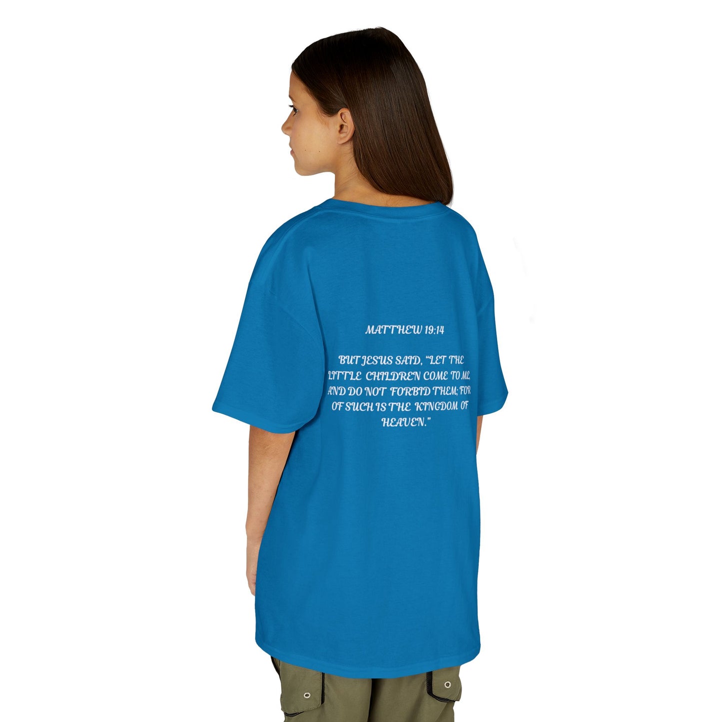 Children of the King Inspirational Kids Cotton T-Shirt (BL)