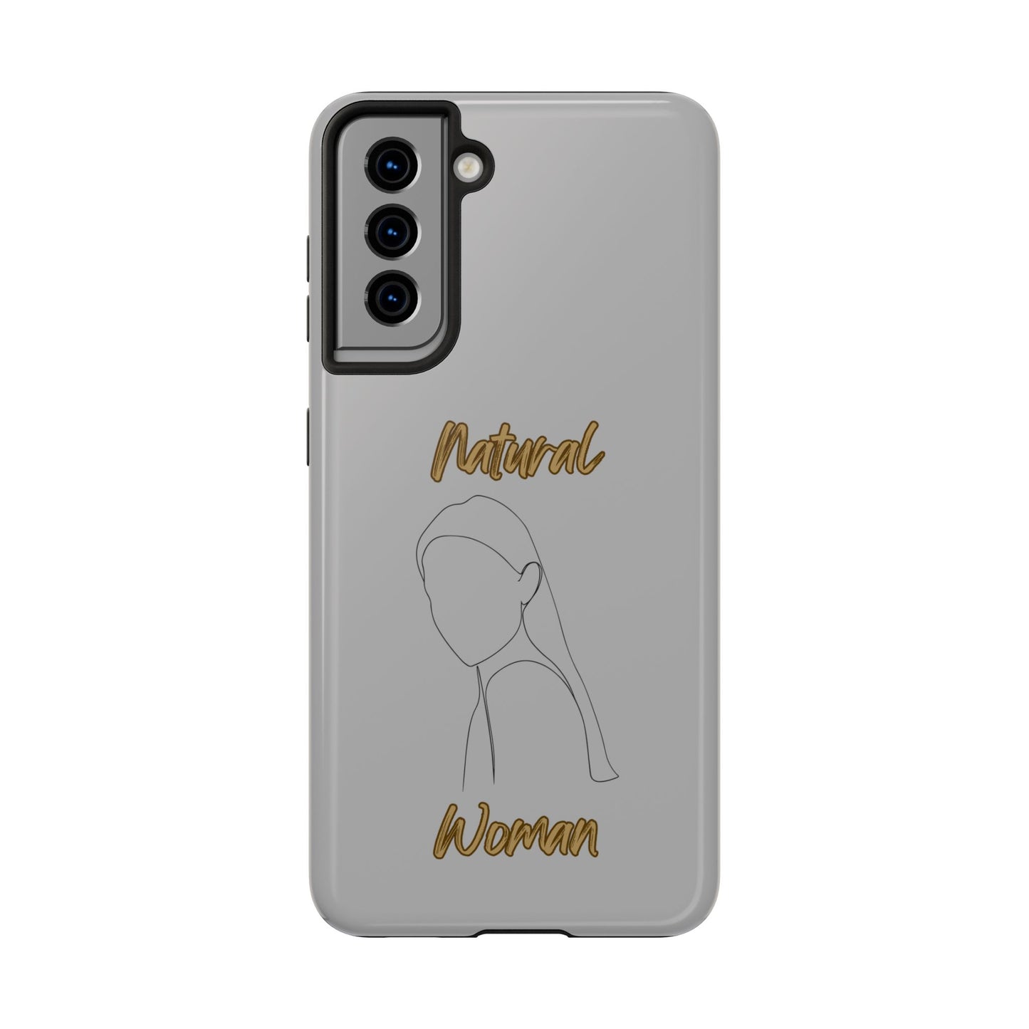 Natural Woman Tilted Look (BL) Tough Phone Cases LIGHT GREY