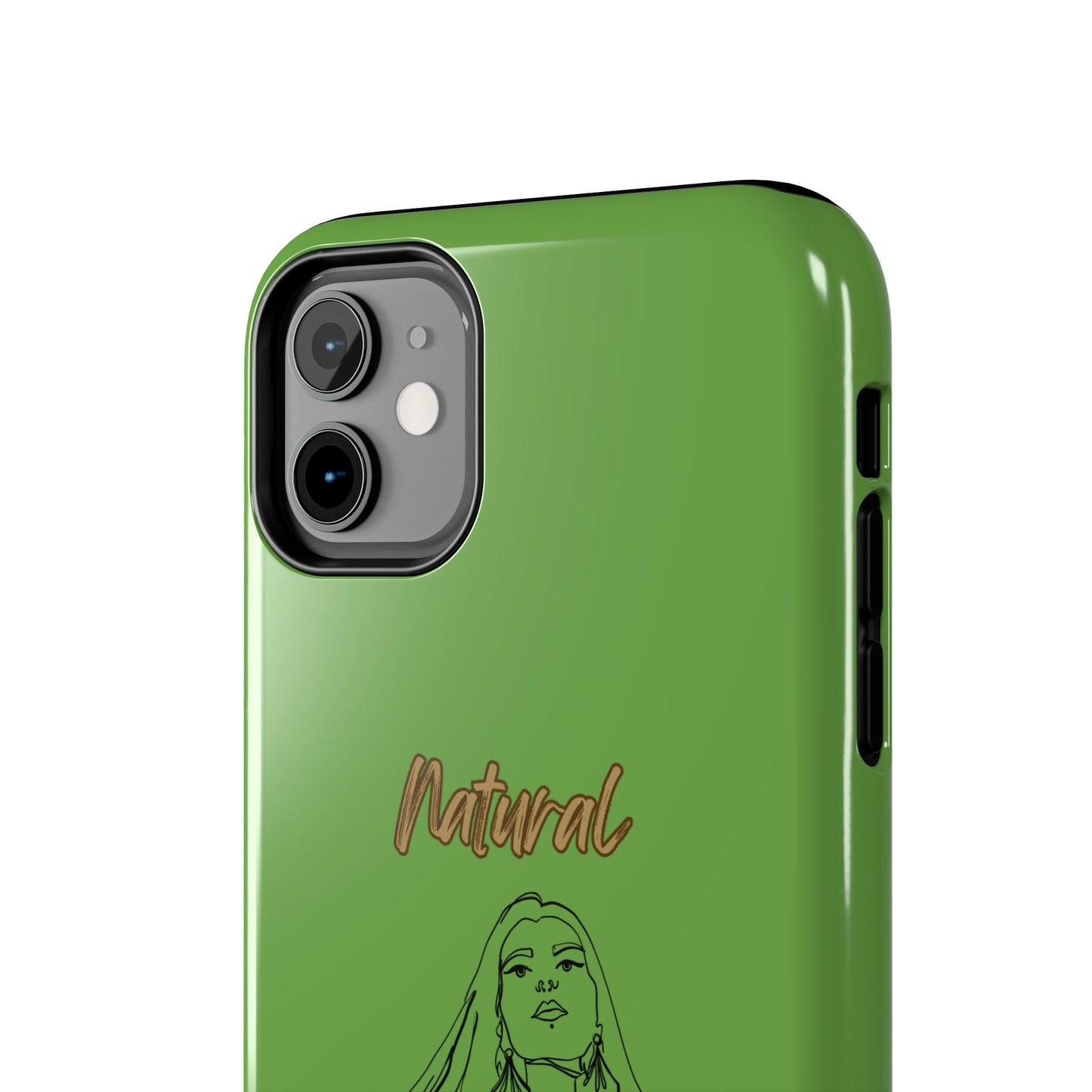 Natural Woman Thinking (BL)Tough Phone Cases GREEN