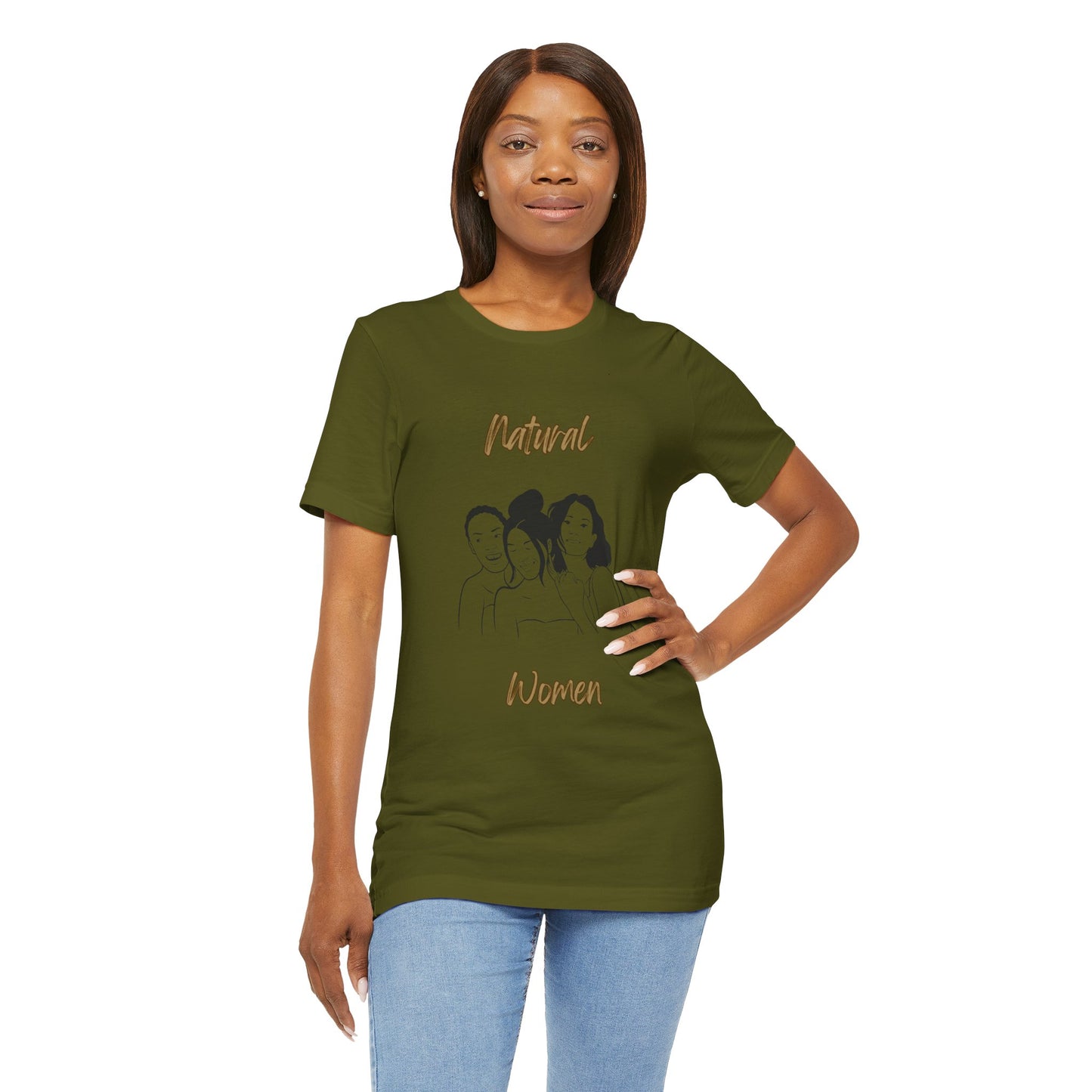 Natural Woman Laughing Friends (BL) Short Sleeve T-Shirt
