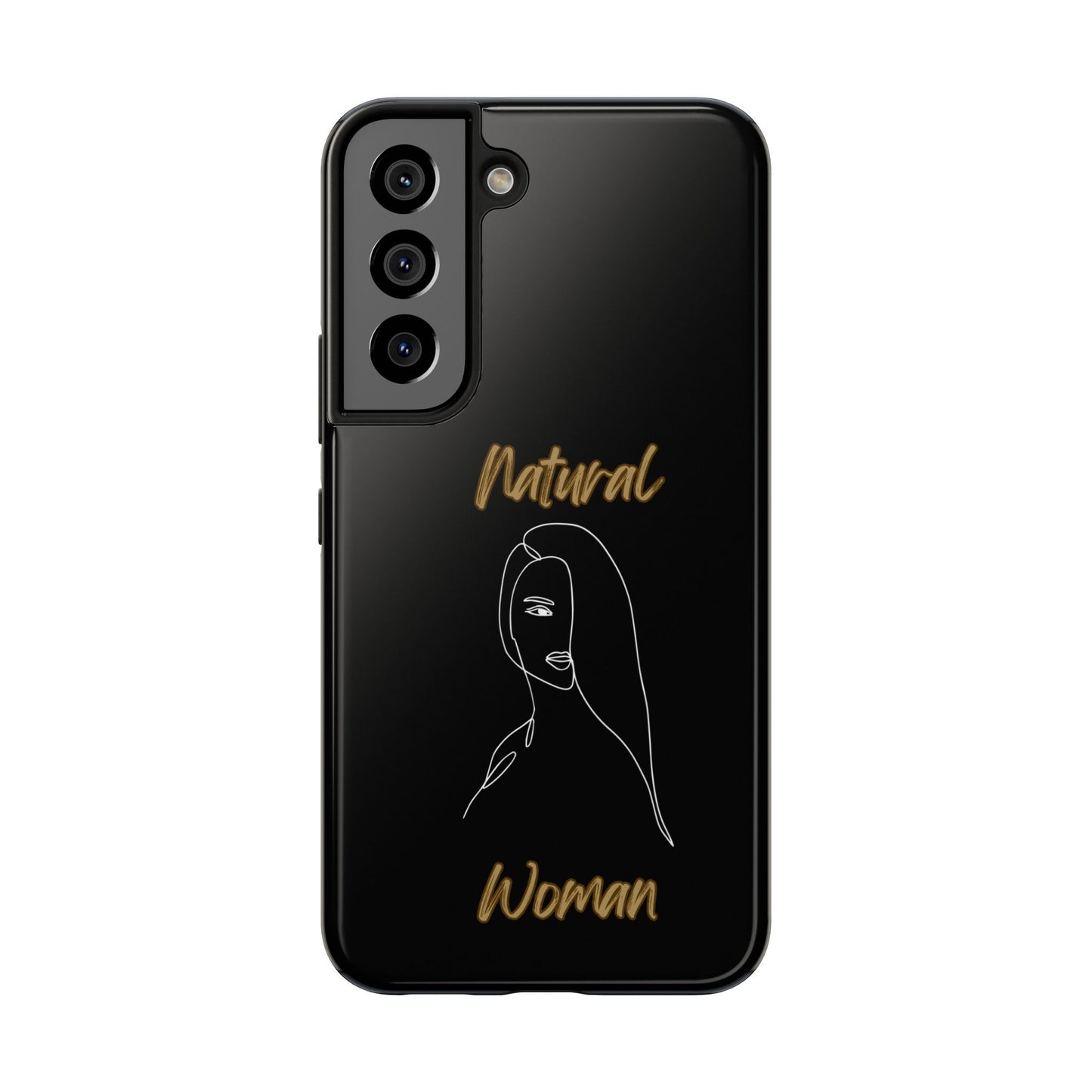 Natural Woman Covered Eye (WL)Tough Phone Cases BLACK