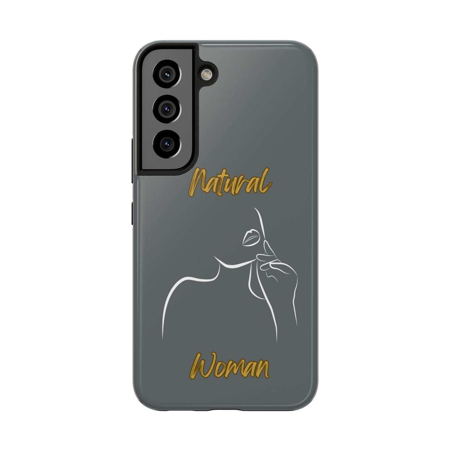 Natural Woman Chin Up (WL)Tough Phone Cases DARK GREY