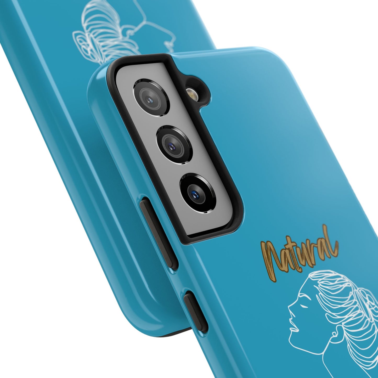 Natural Woman Wet Bun (WL) Tough Phone Cases TURQUOISE