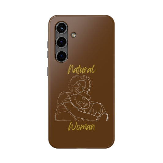 Natural Woman Loving Embrace (WL)Tough Phone Cases BROWN