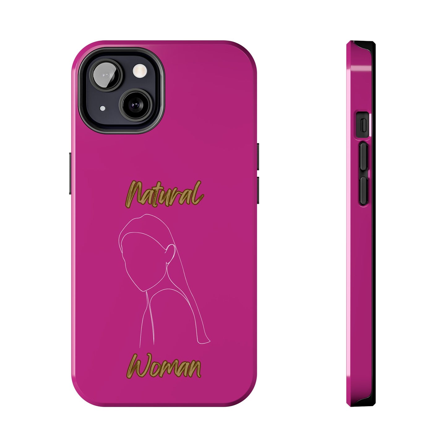 Natural Woman Tilted Look (WL)Tough Phone Cases PINK