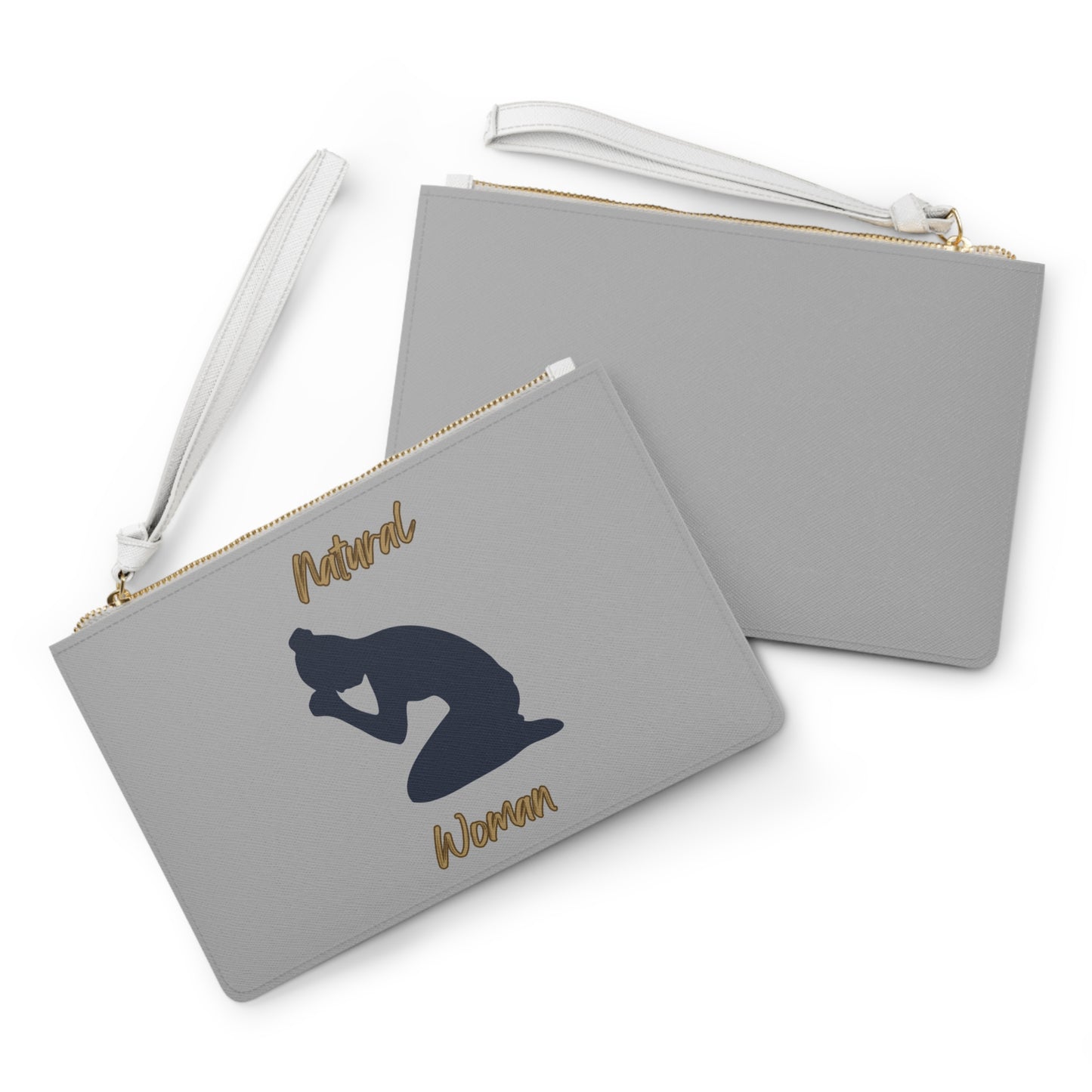 Natural Woman Pray (BL) Clutch Bag LIGHT GREY