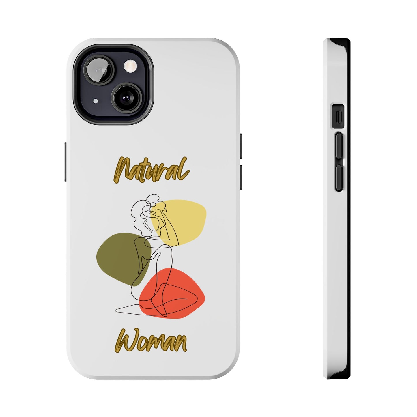Natural Woman Colorful Pose (BL)Tough Phone Cases WHITE