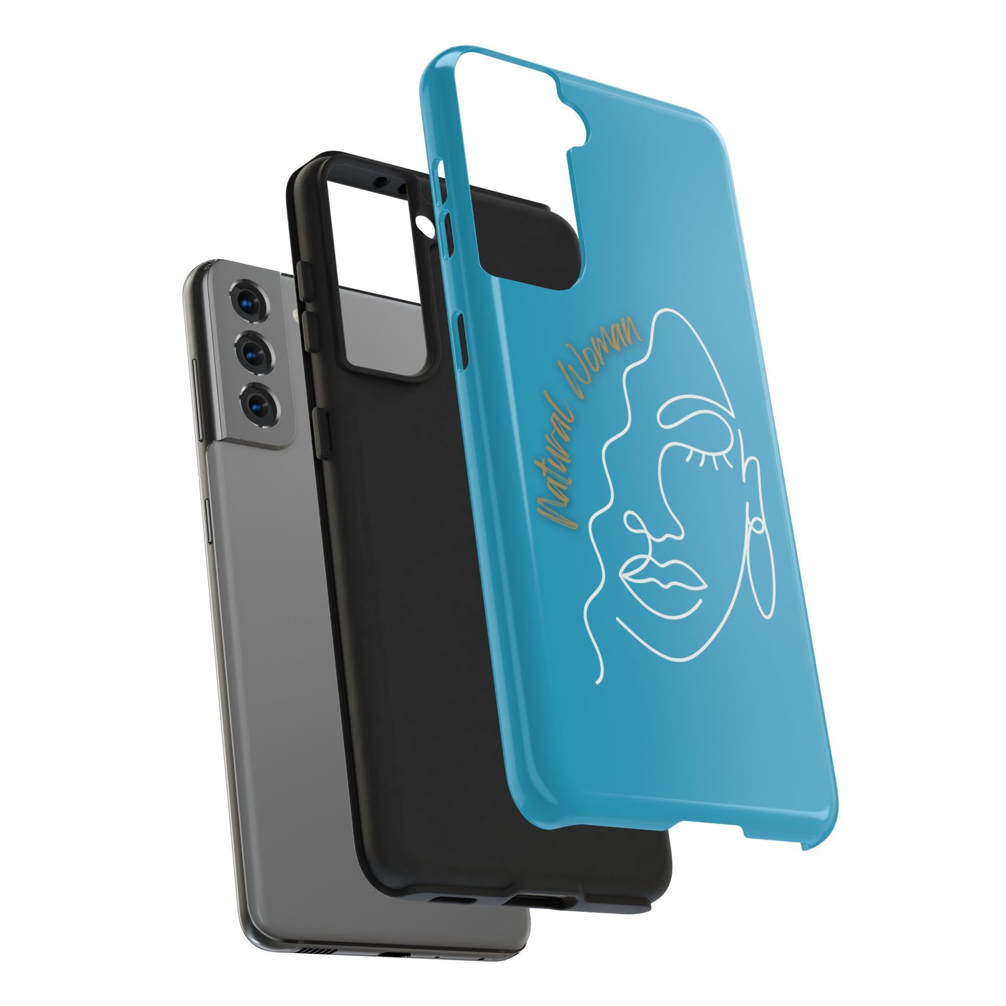 Natural Woman Half Face (WL)Tough Phone Case TURQUOISE