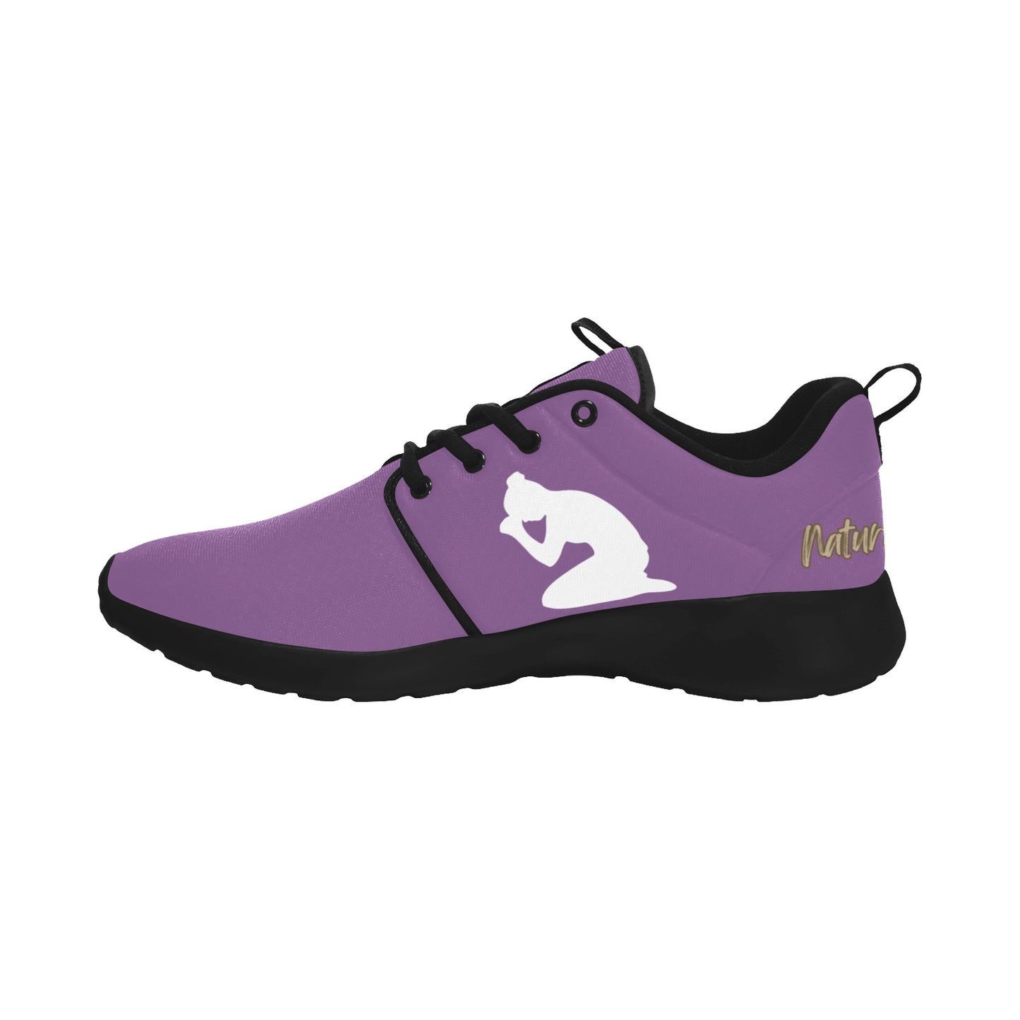 Natural Woman PRAY (WL) PURPLE w/ Black Sole Sneakers