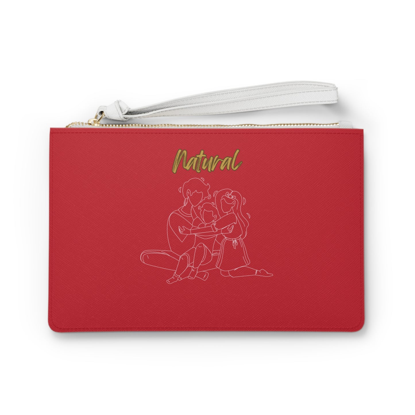 Natural Woman Bear Hugs (WL) Clutch Bag DARK RED