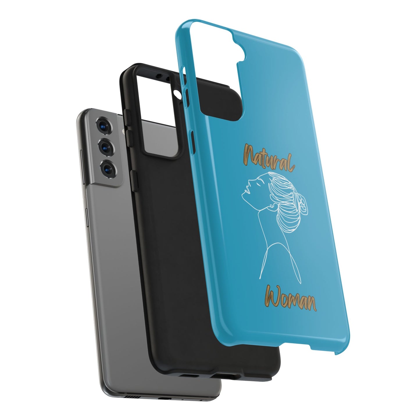 Natural Woman Wet Bun (WL) Tough Phone Cases TURQUOISE