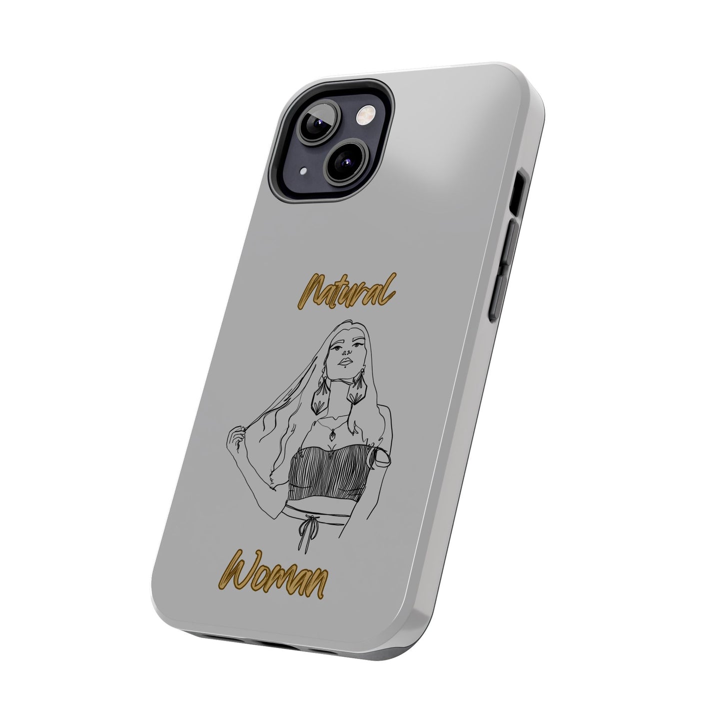Natural Woman Thinking (BL)Tough Phone Cases LIGHT GREY