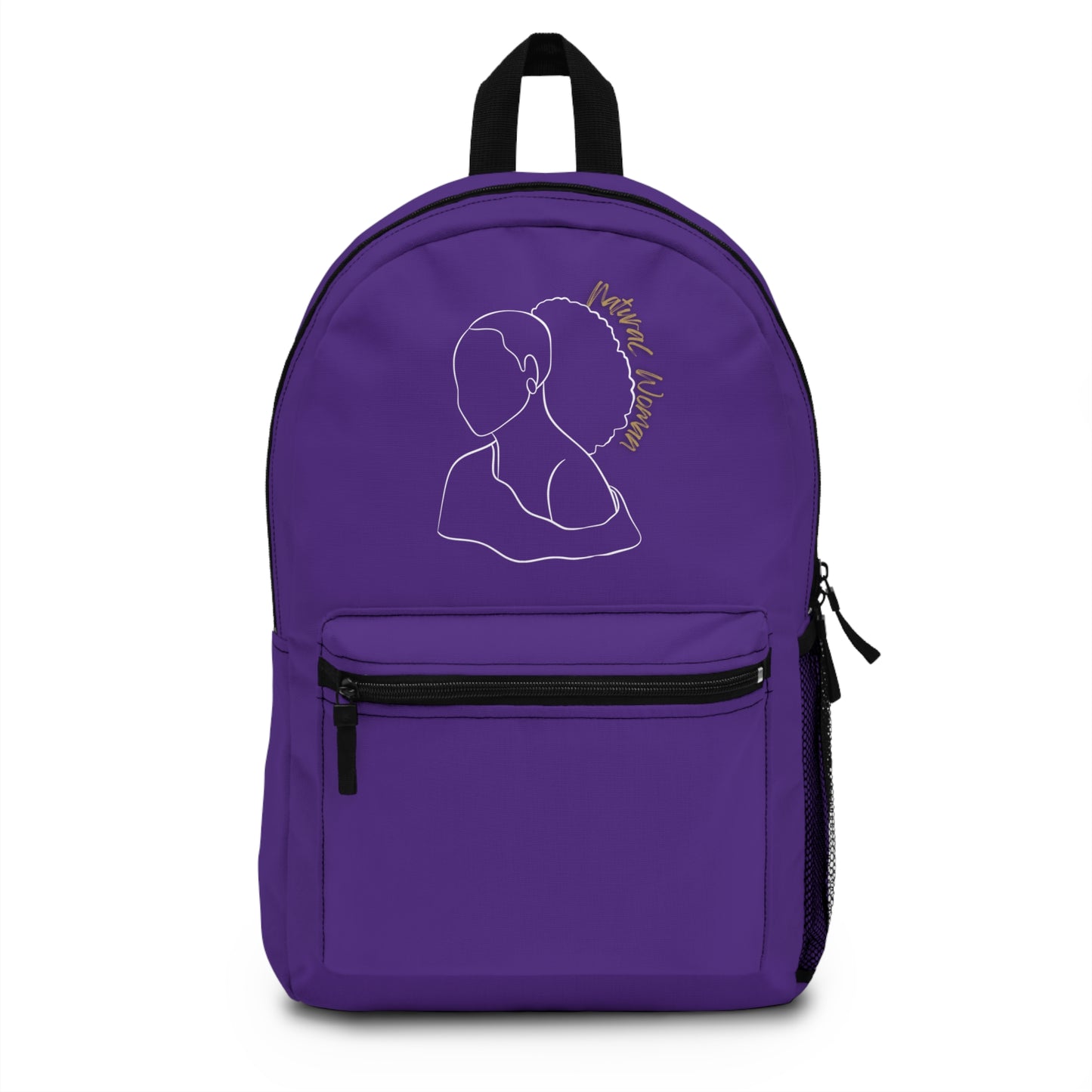 Natural Woman Behind Head Puff (WL) Backpack PURPLE